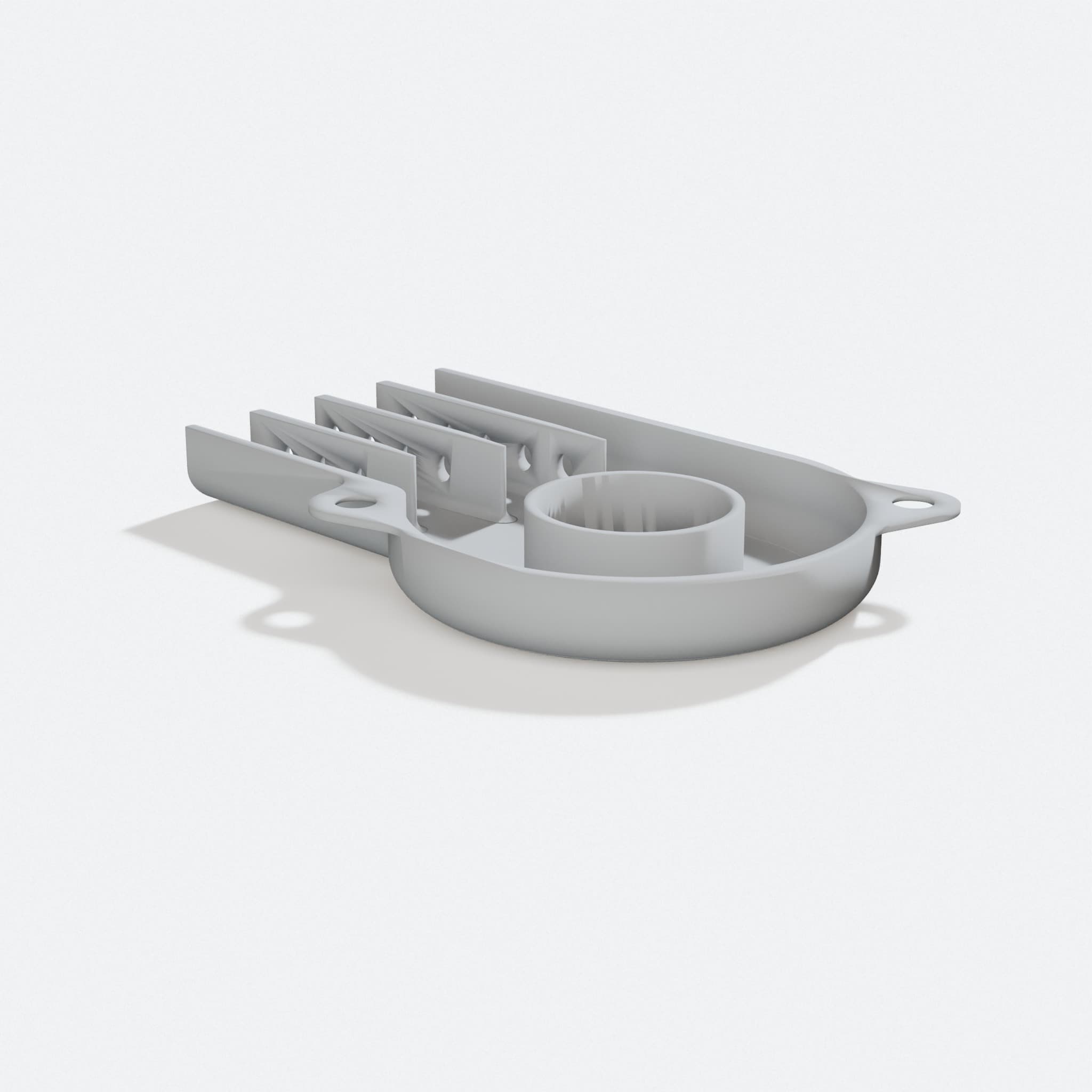 Power Supply Fan Silencer for Ender 3, turn three quarter