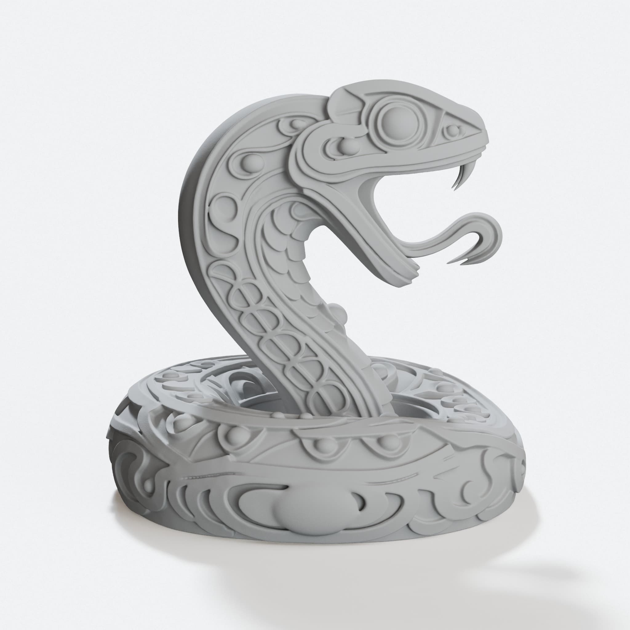 Cobra Tribal 3D Printed Home Decor Wall Art, hero tilt