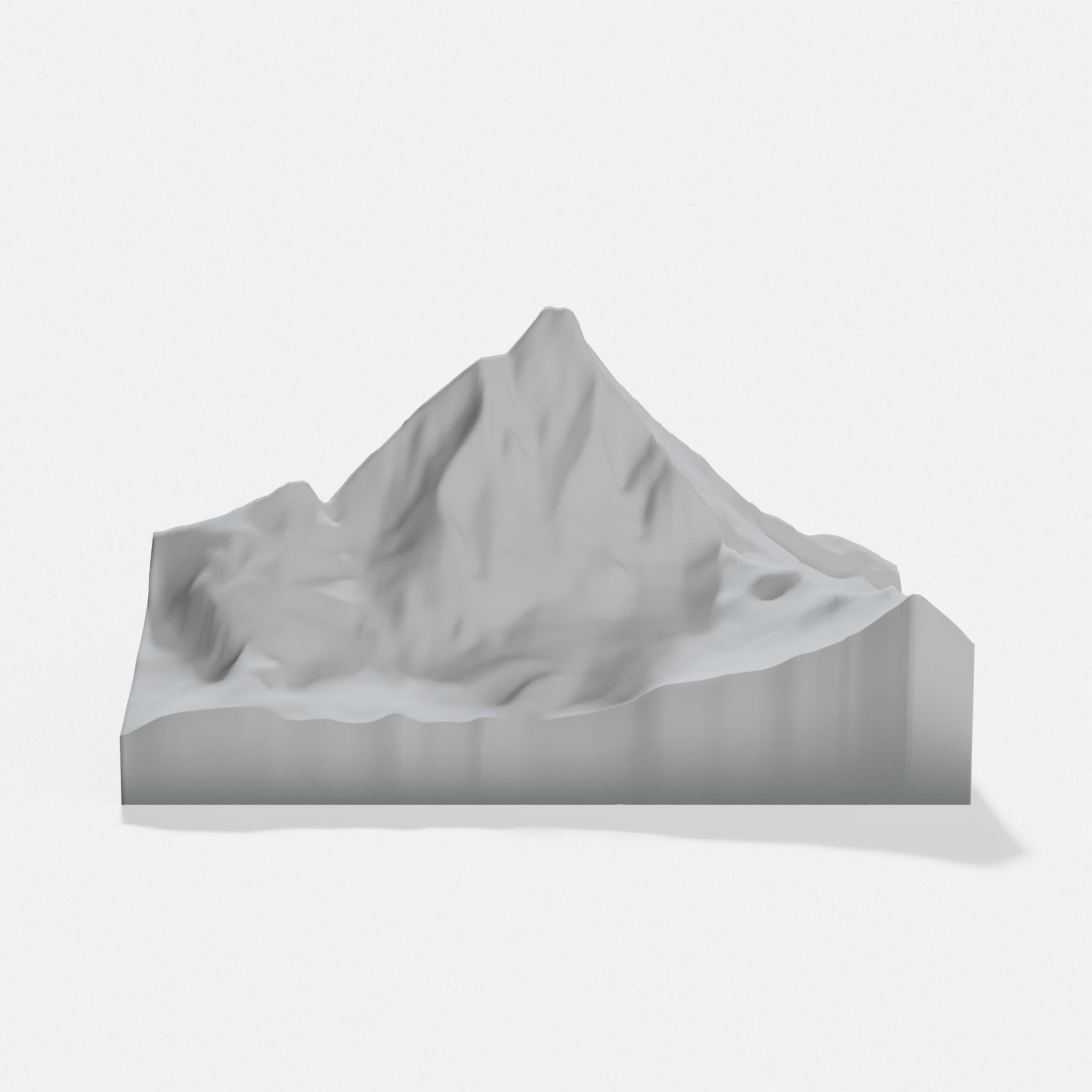 Matterhorn 3D Printed Home Decor Map, hero tilt