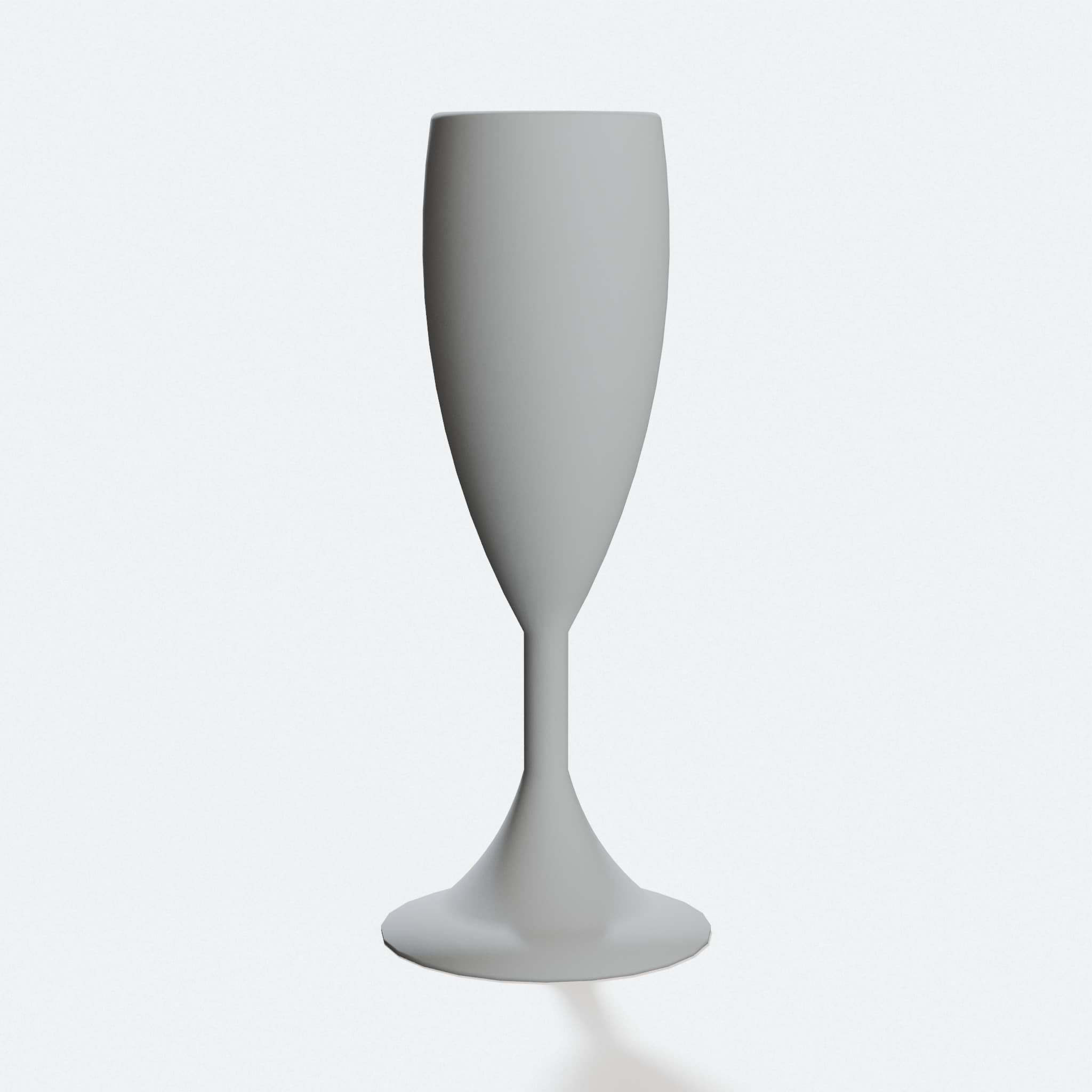 Snowflake Champagne Glass – 3D Printed Kitchen Accessory, hero tilt