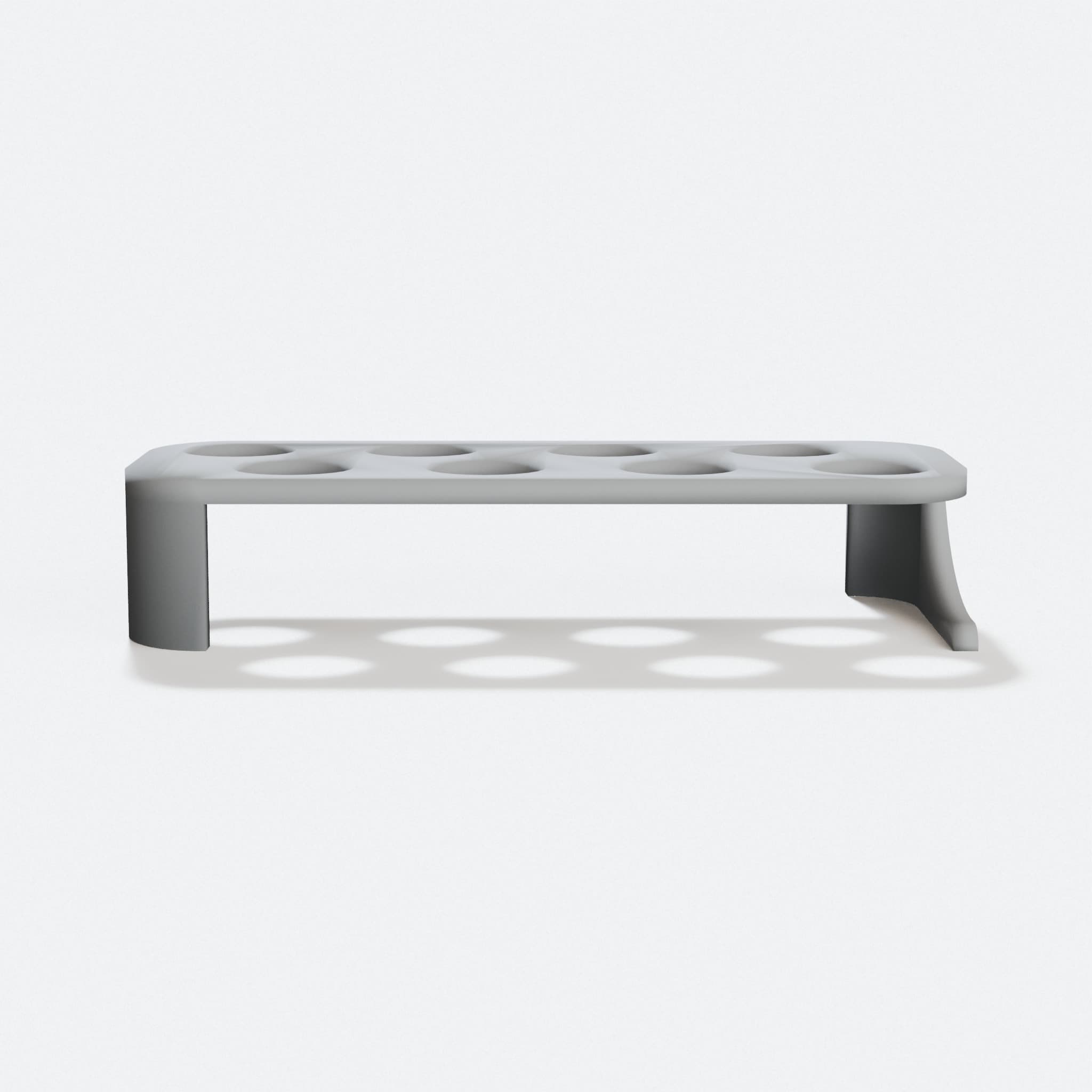 Tattoo Ink Cap Holder: 3D Printed Office Accessory, hero tilt