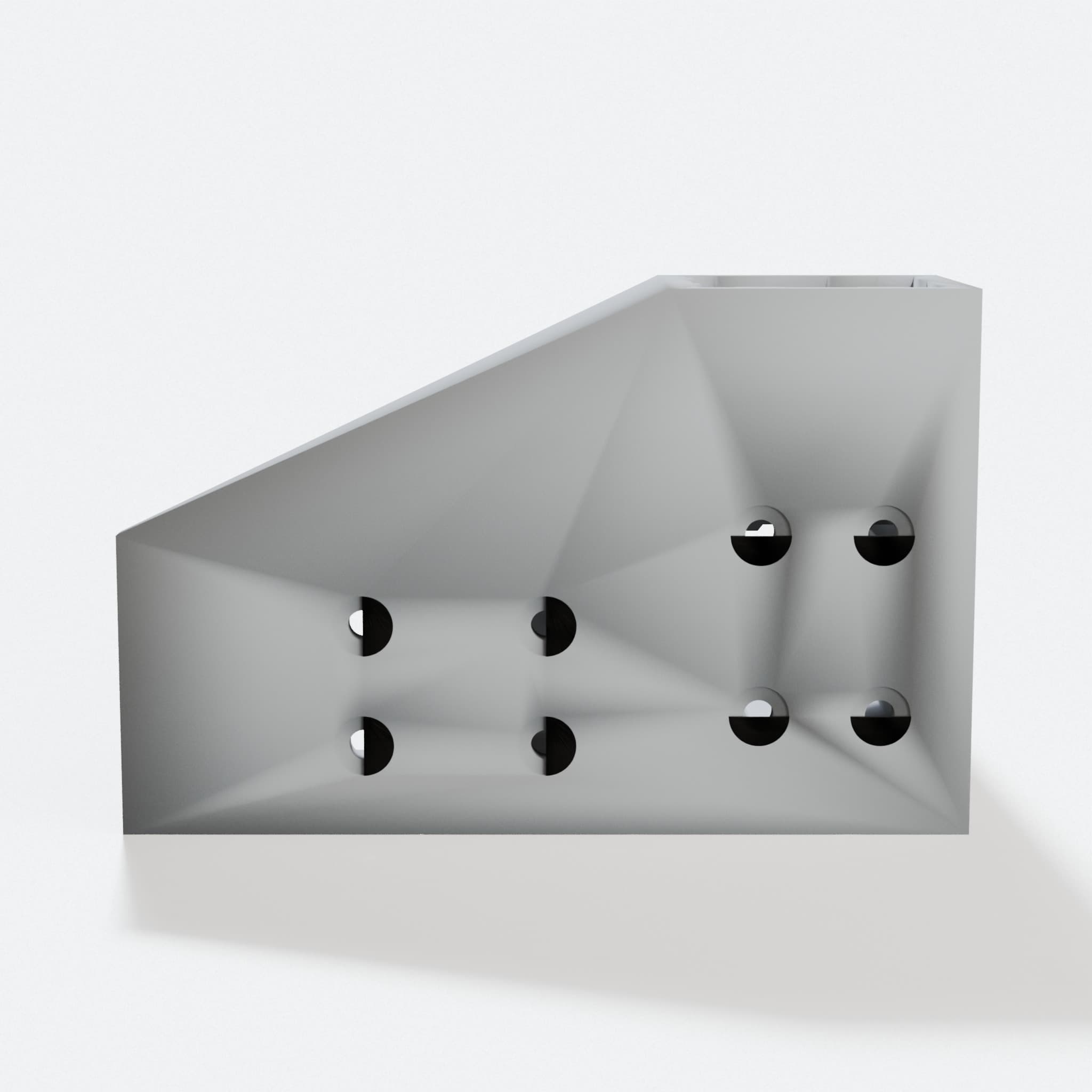 Parametric V-Slot Corner Bracket for 3D Printer Parts, hero tilt
