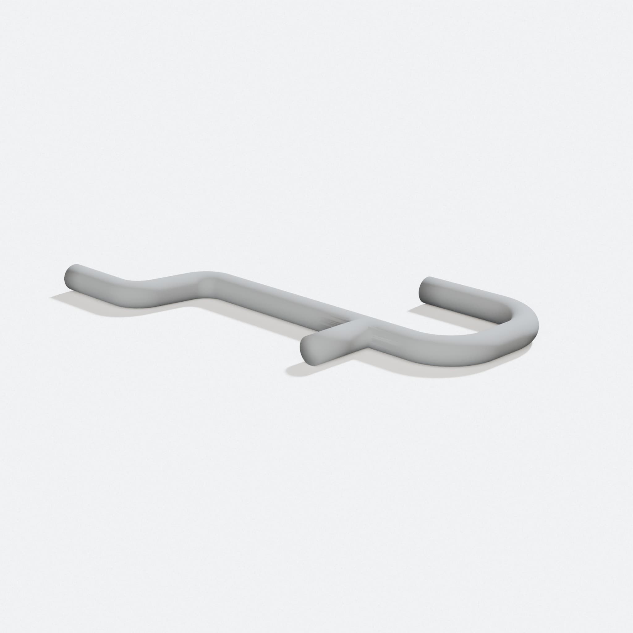 3D Printed Pegboard Hooks 1/8 inch, Organizer Set, turn three quarter
