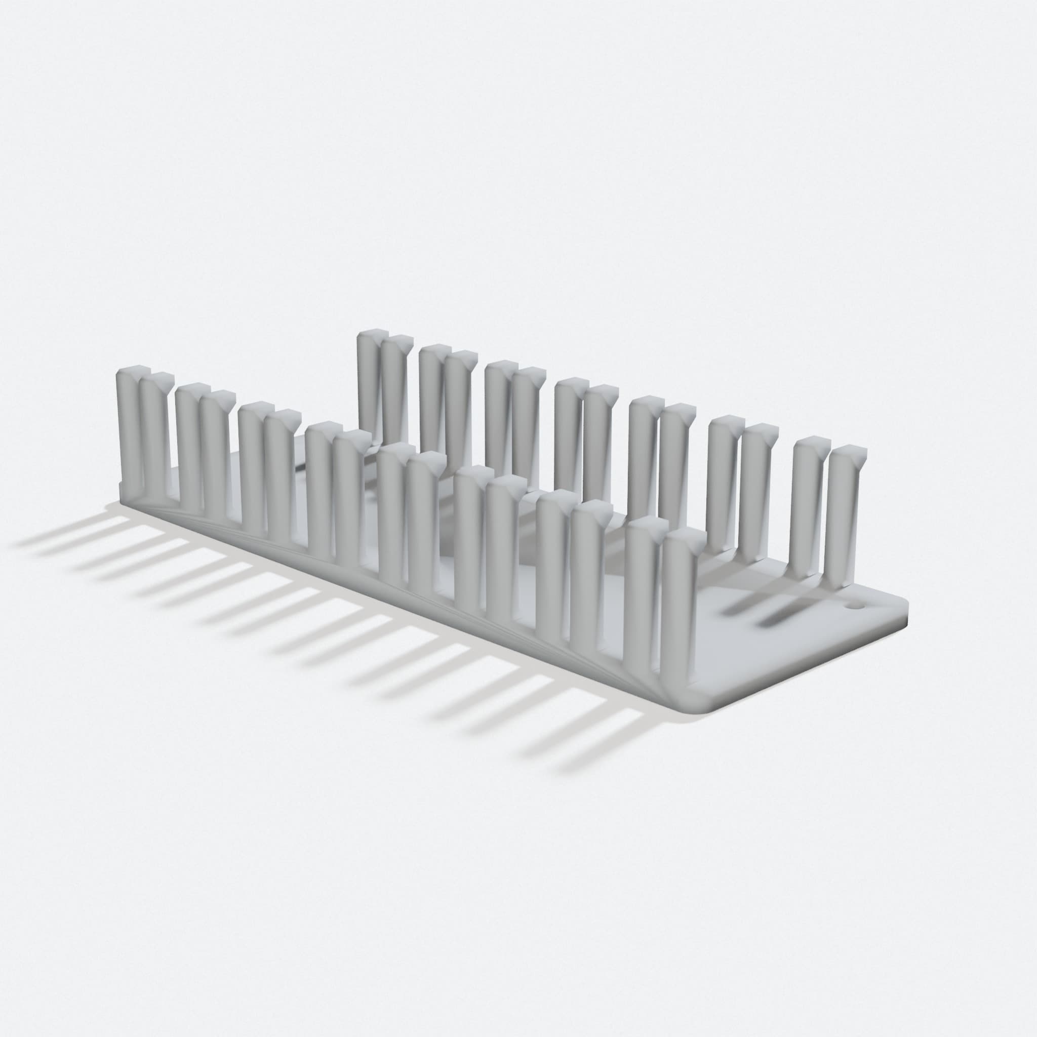 3D Printed Cable Organizer, turn three quarter