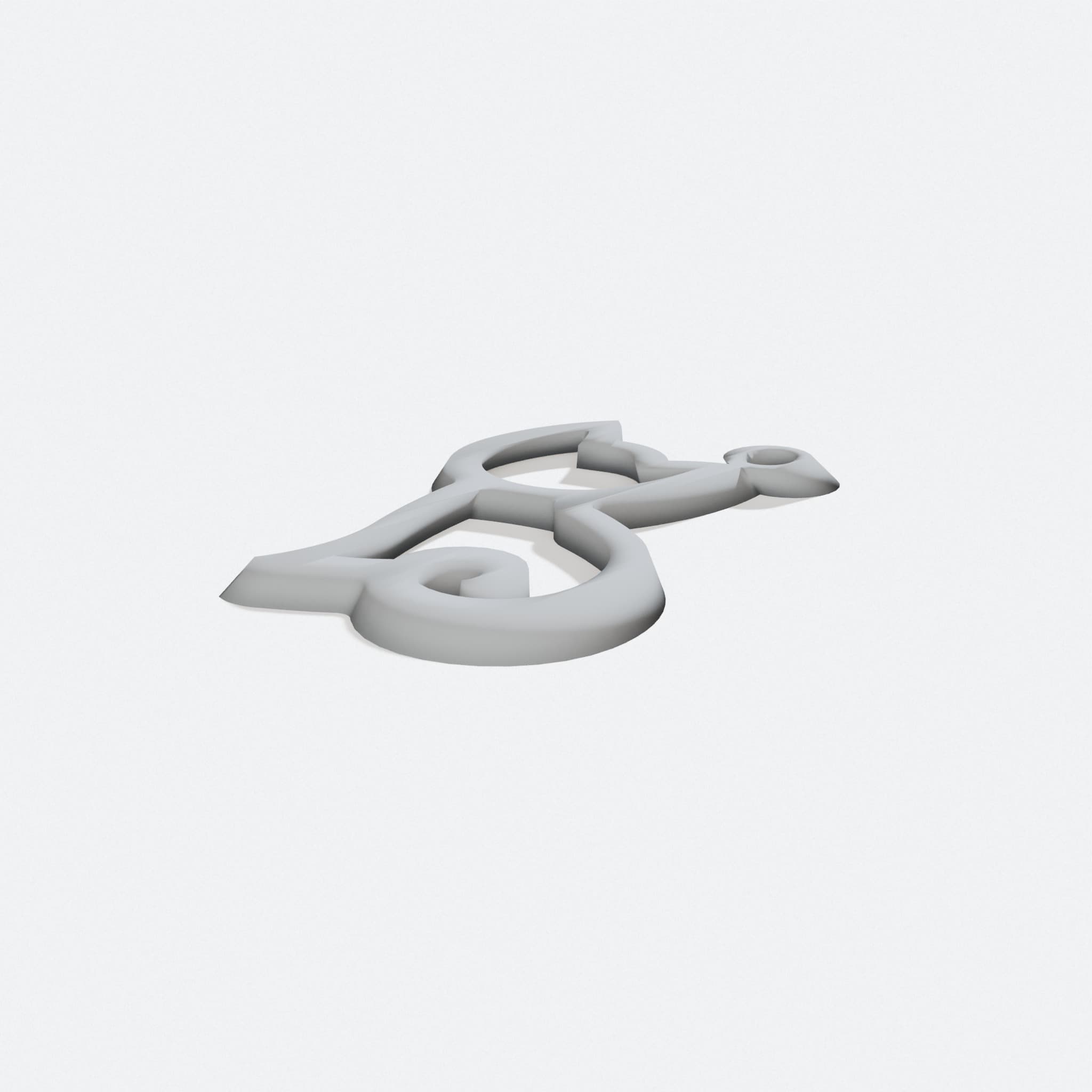Cat Pendant 30mm - 3D Printed Necklace Charm