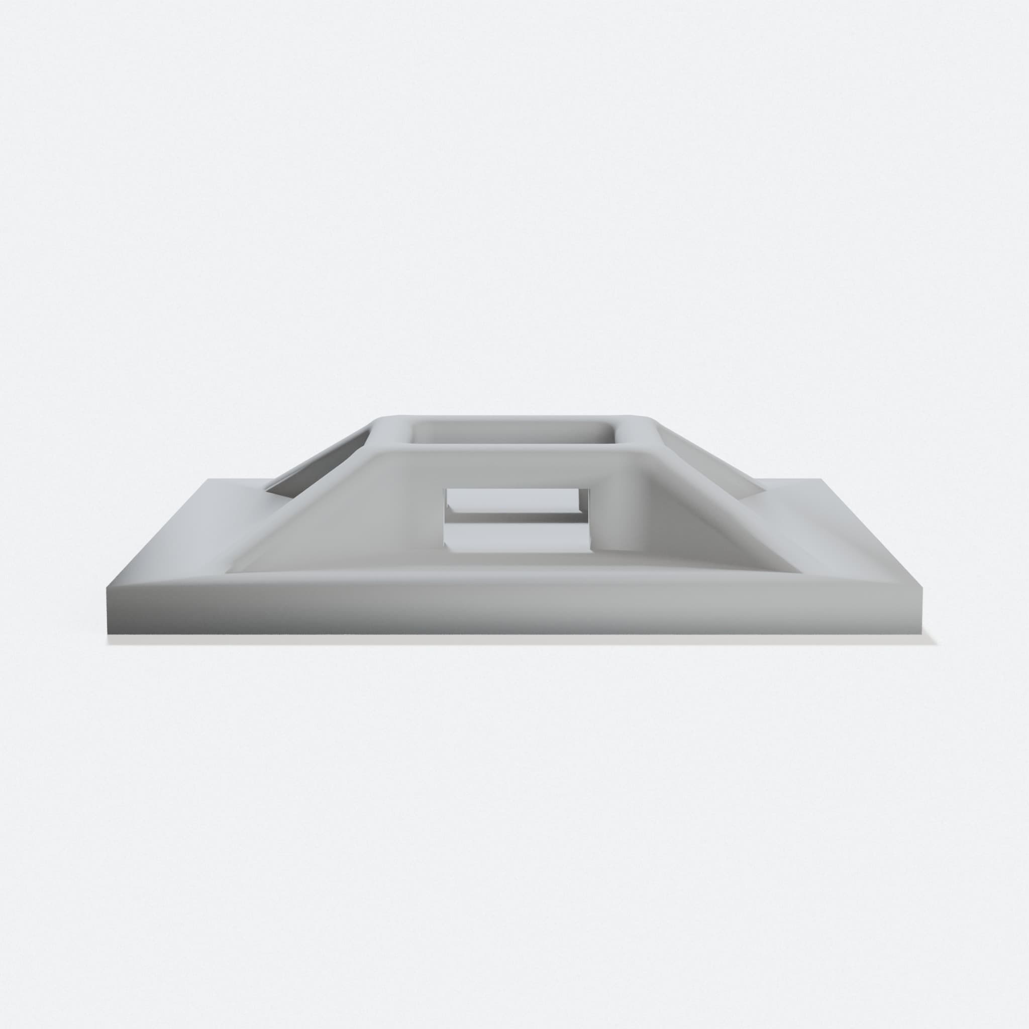 Cable Tie Mount Base 3D Printed Organizer, hero tilt