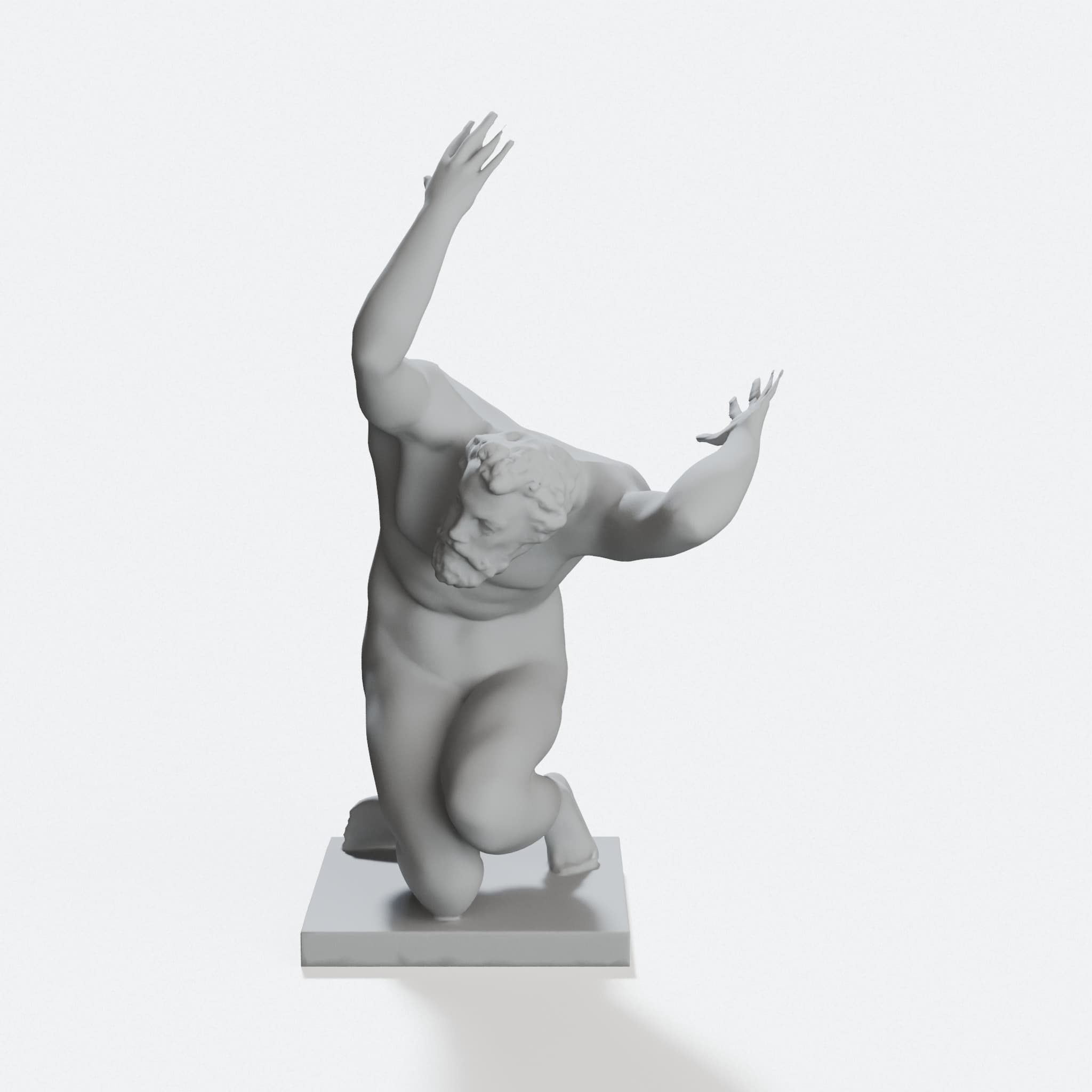 Atlas 3D Printed Toy, Compatible with Framework, hero tilt