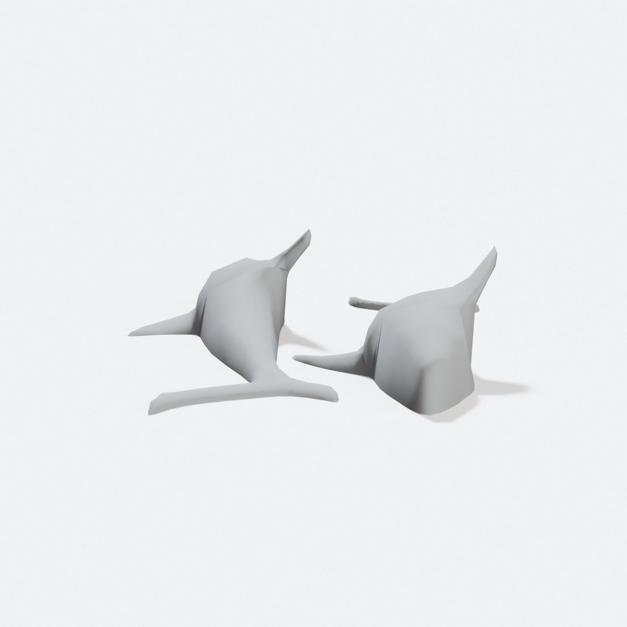 3D Printed Shark Toy Figure - Ocean Animal Play Model, hero tilt