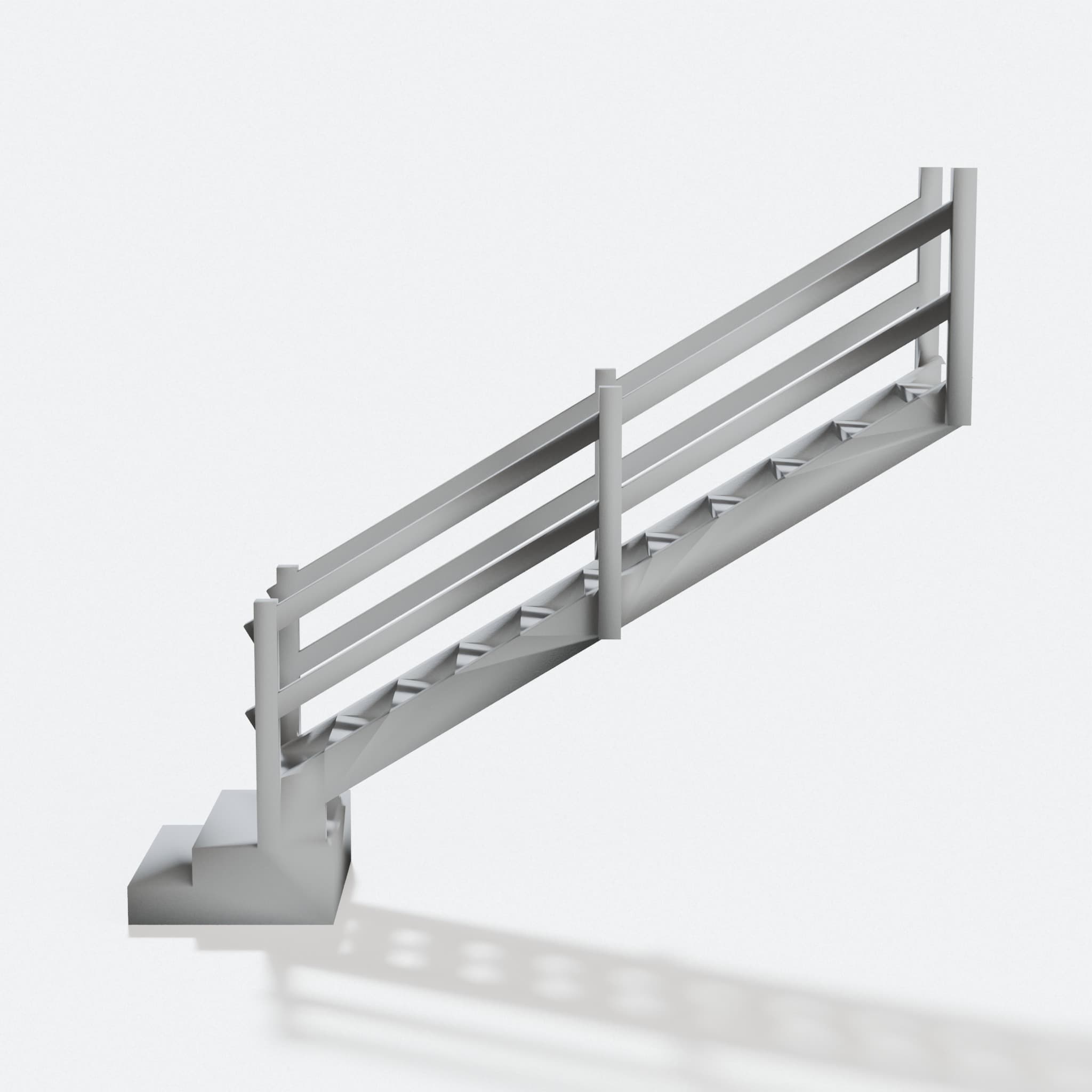 3D Printed Staircase for Ratio Midland Railway Signal Box, hero tilt