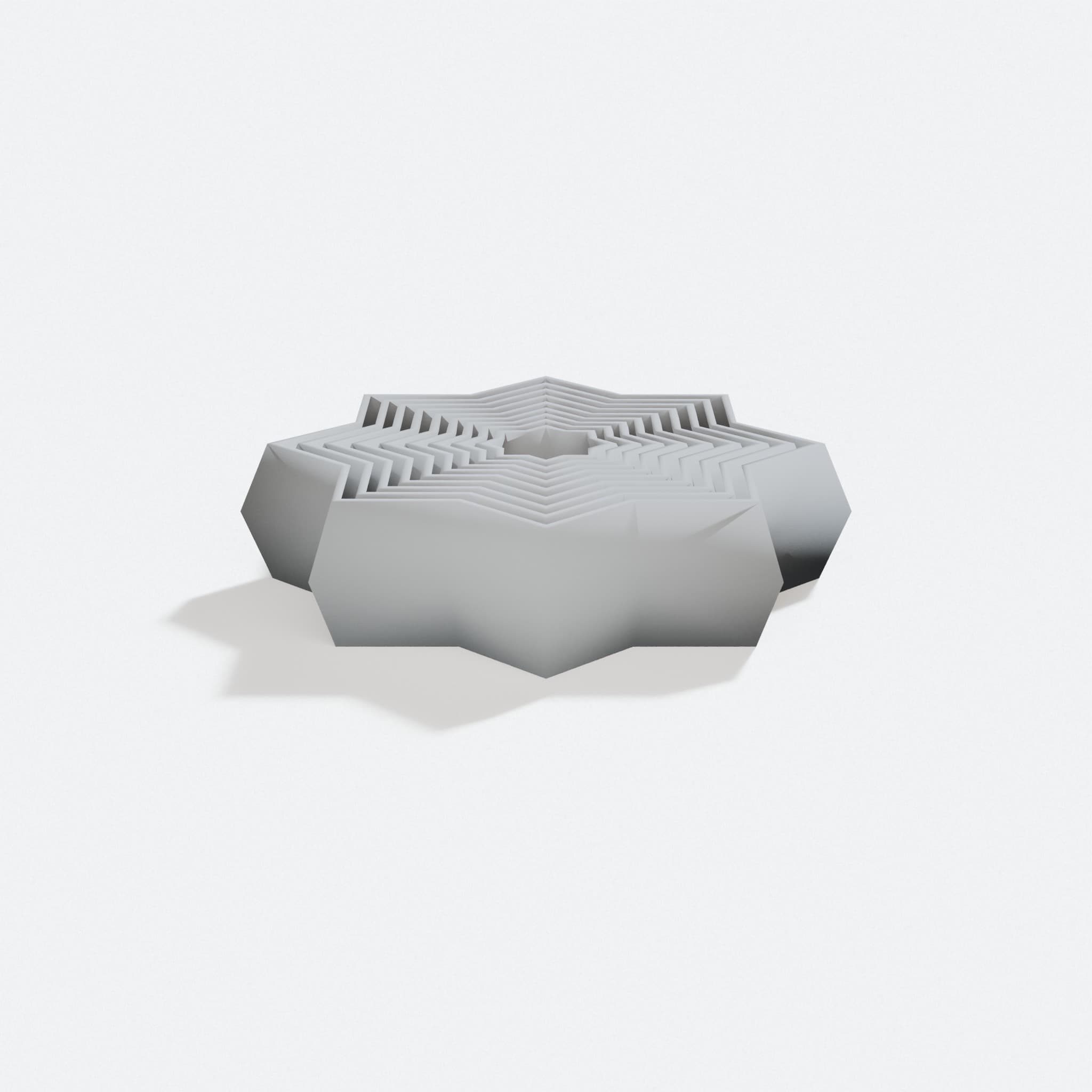 Quad Star Fidget Toy - 3D Printed Spinner