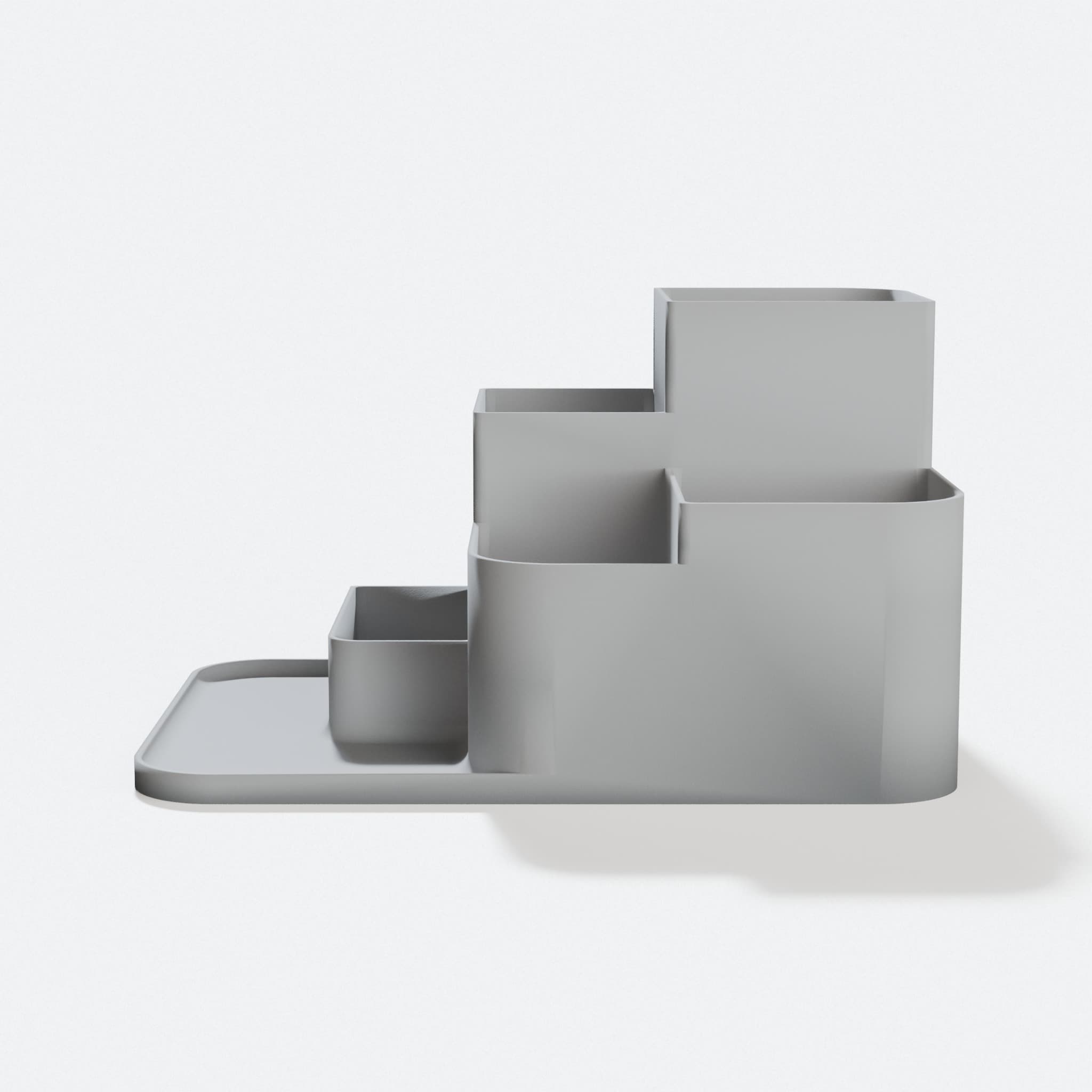 Desk Organiser – 3D Printed Office Storage, hero tilt