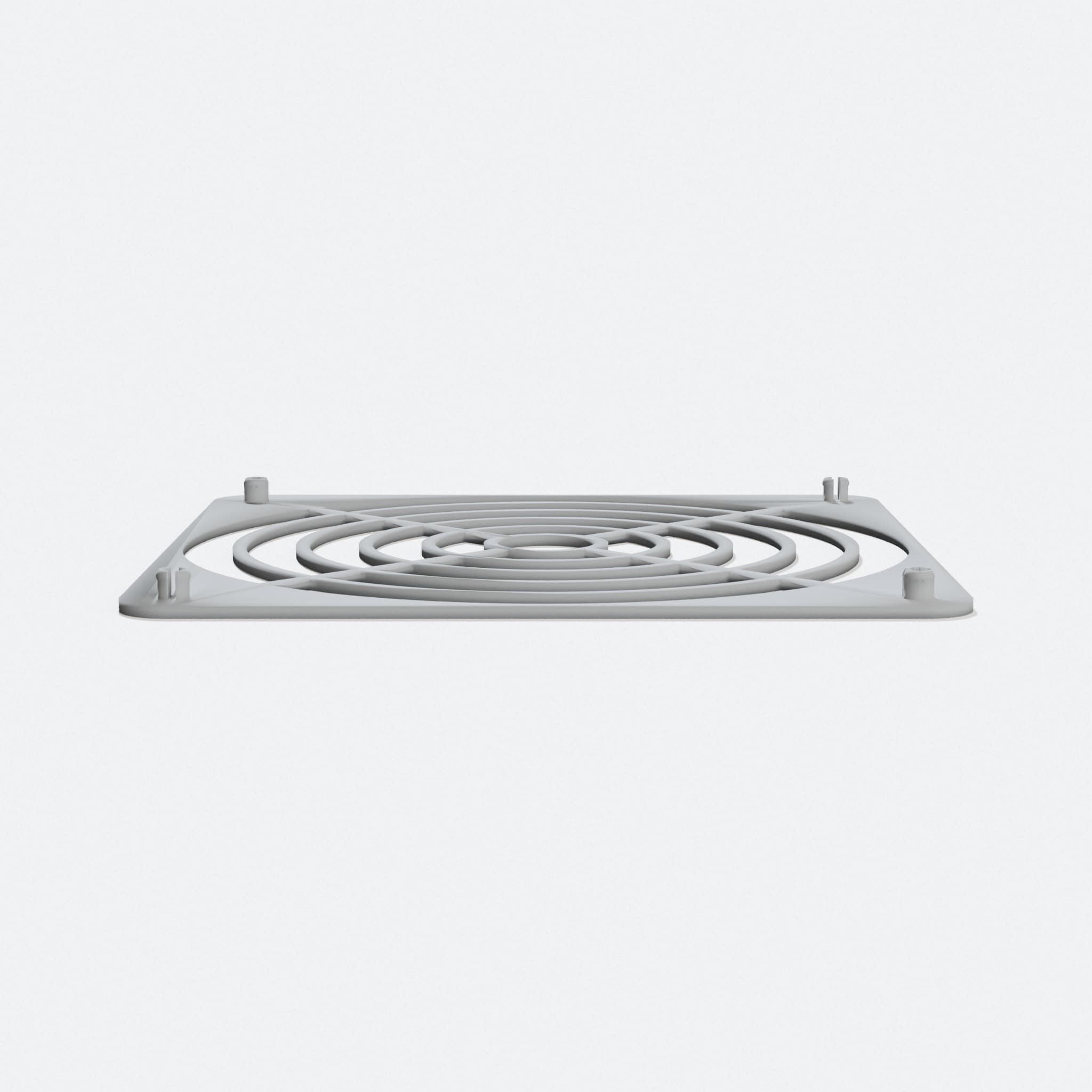 Screwless Pin-Mount Fan Grill for 120mm Fans, hero tilt