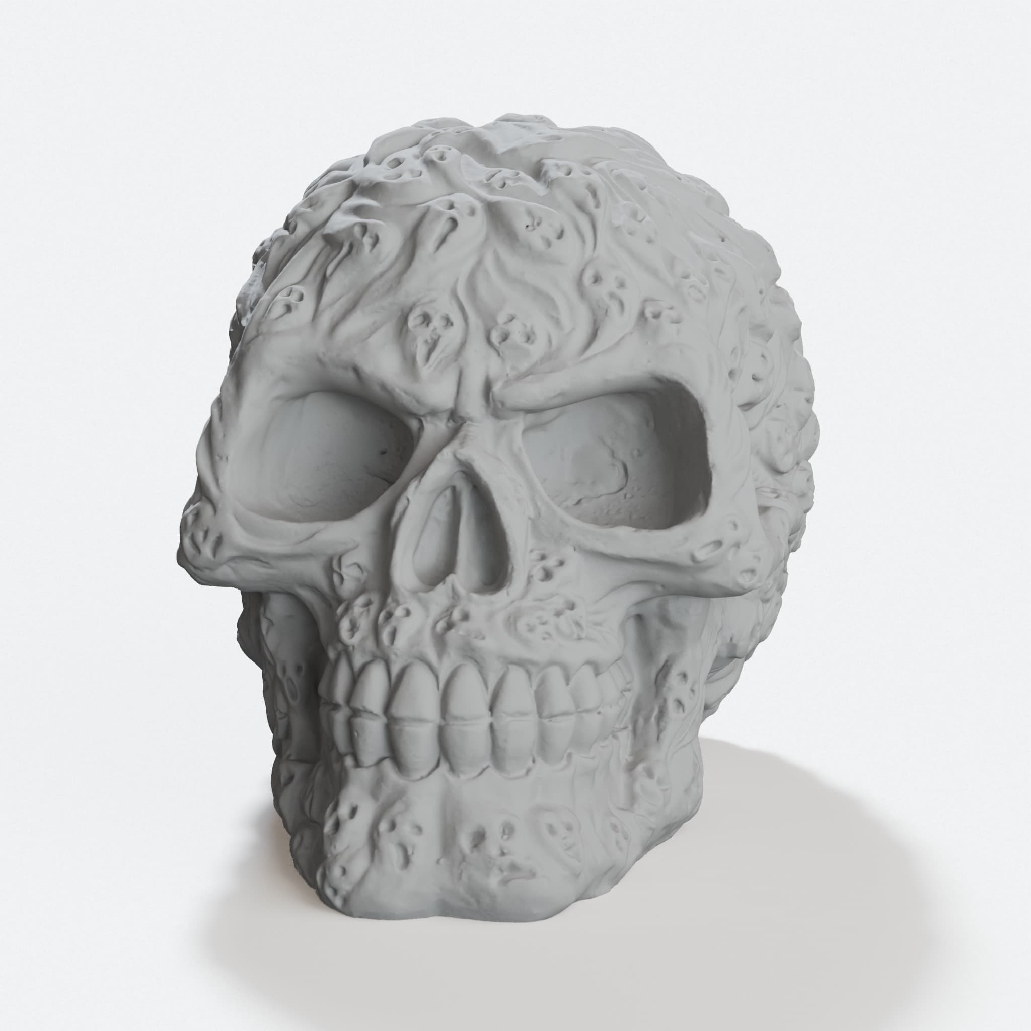 Souls Skull 3D Printed Home Decor | Gothic Wall Art, hero tilt
