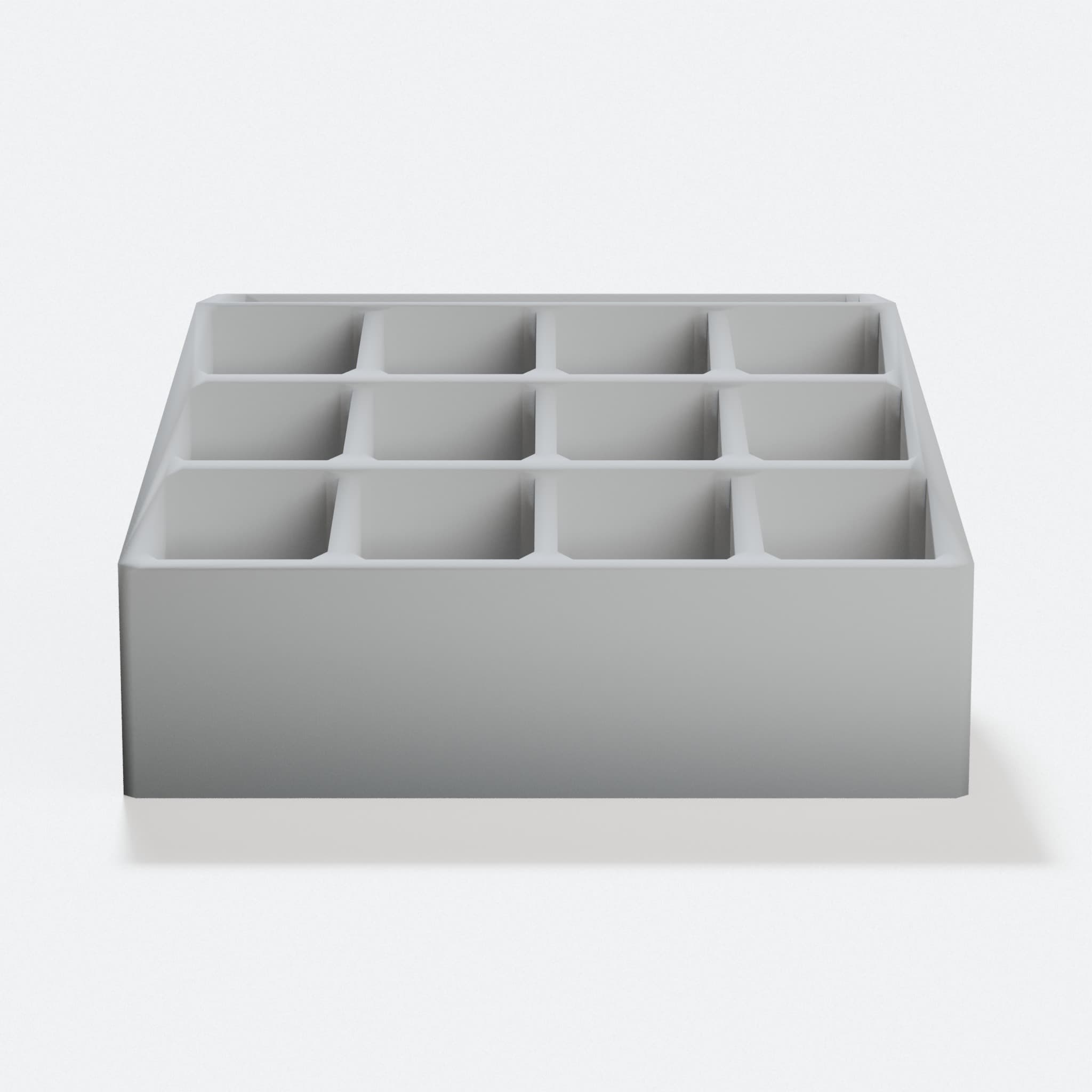 3D Printed Makeup Organizer Tray, hero tilt