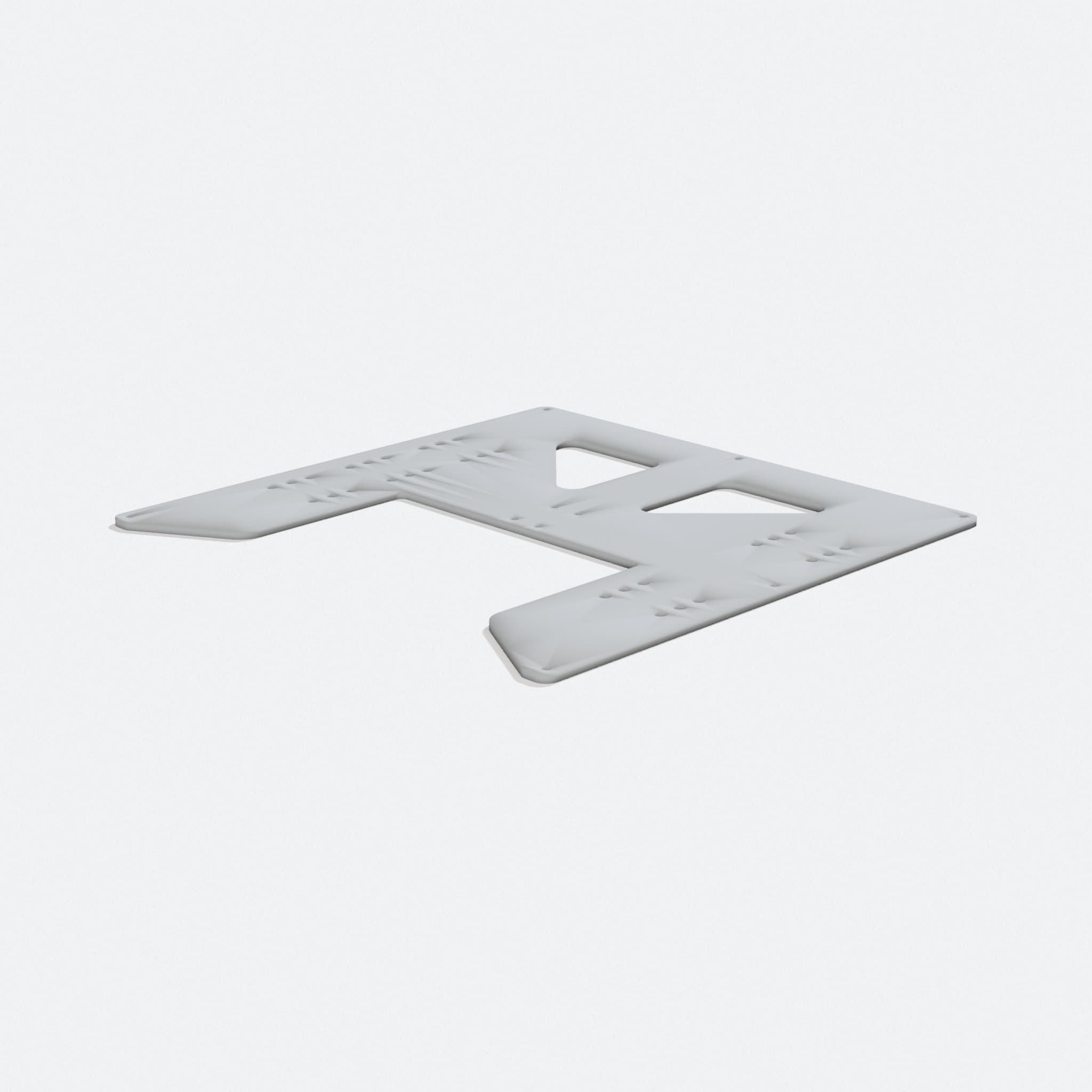 Anet A8 Y Carriage Plate 3D Printed Tech Accessory, turn three quarter