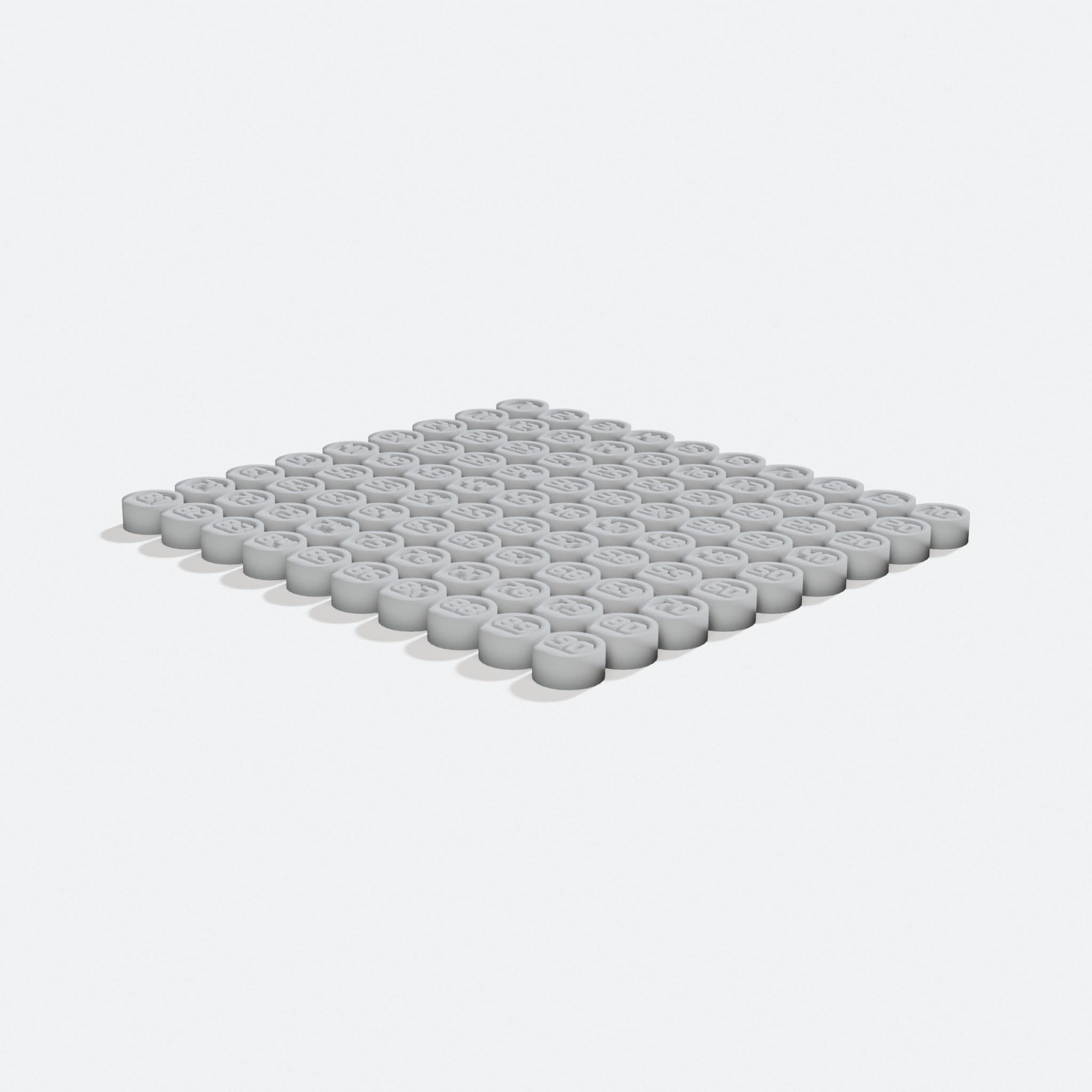 Tombola Bingo Parametric Counter Set Italian Christmas, turn three quarter