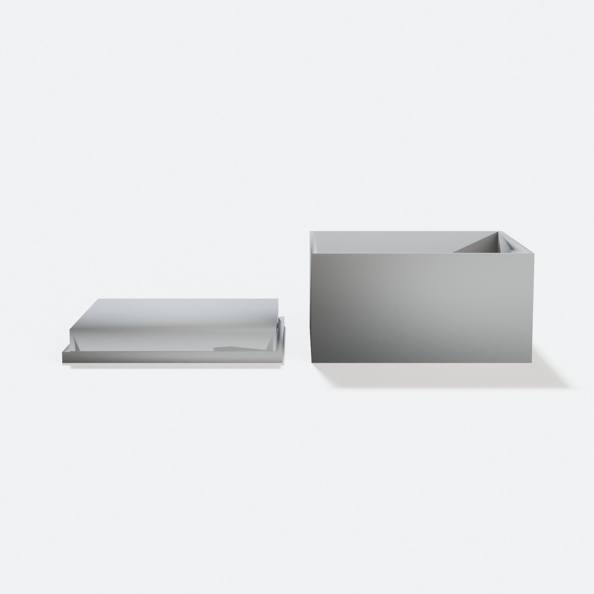 Customizable 3D Printed Storage Box with Lid, hero tilt