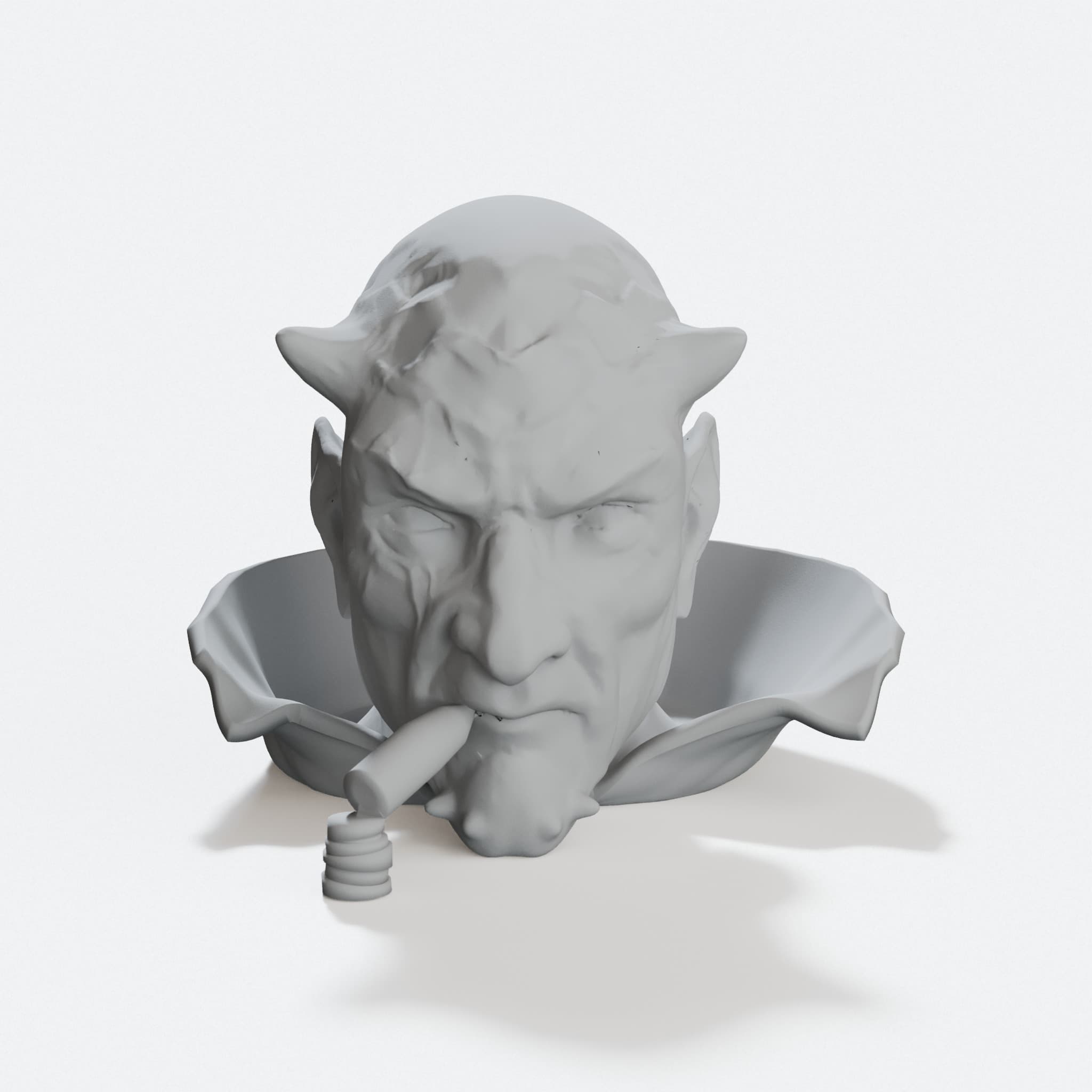 Compatible with iPad Big Bad Devil Sculpture or Ashtray, hero tilt