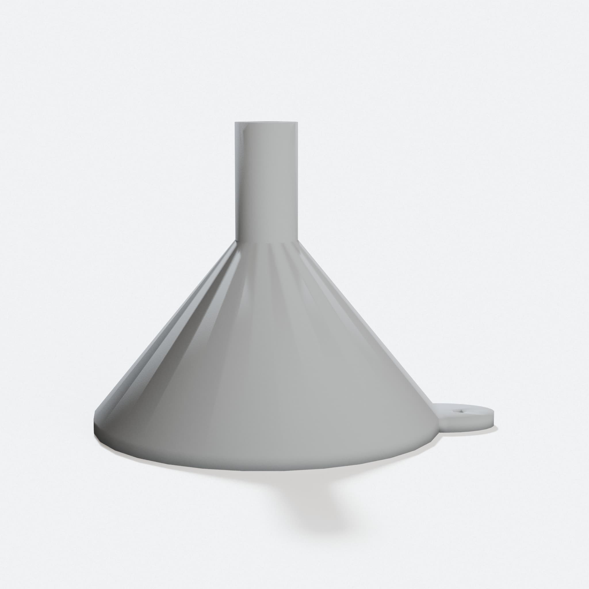 Foo Funnel – Parametric 3D Printed Kitchen Funnel, hero tilt