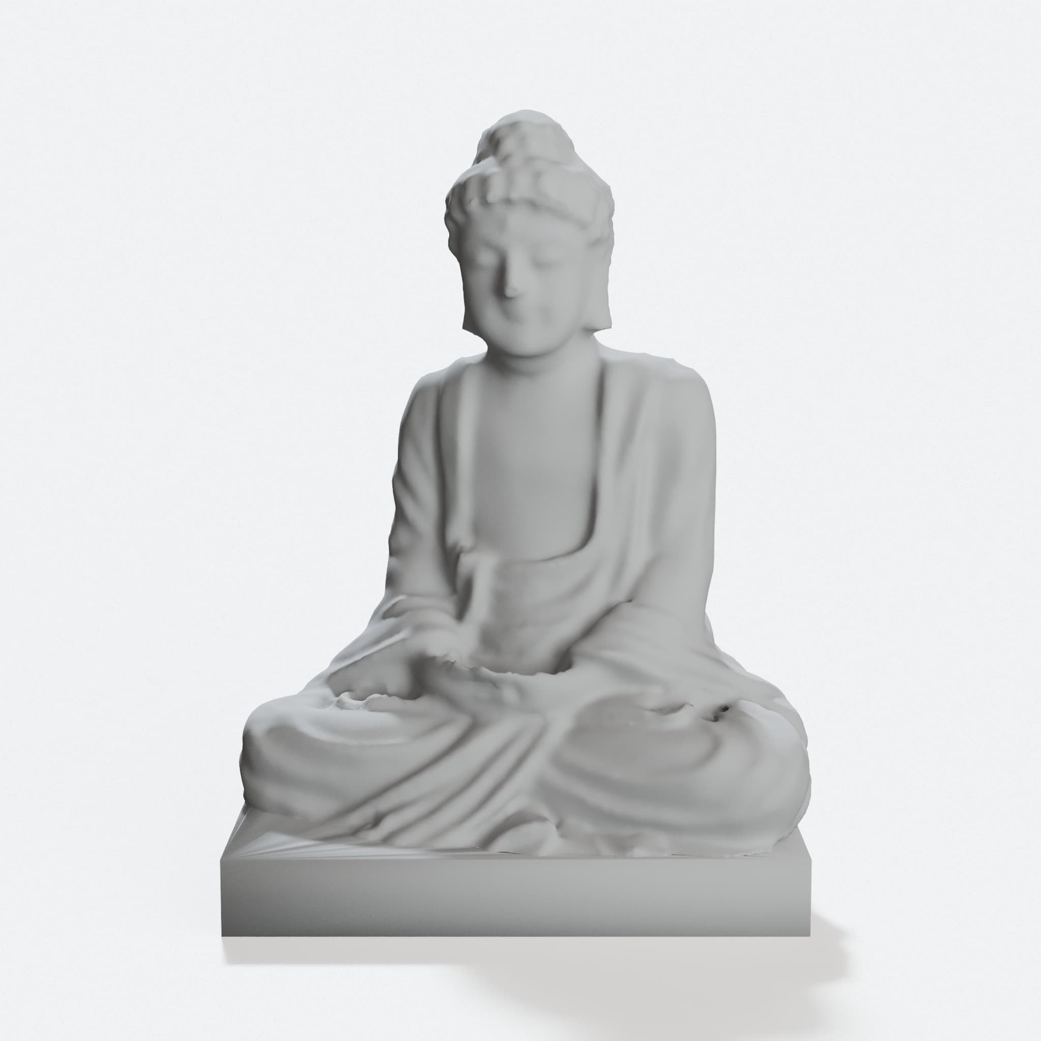 Buddha Sculpture 3D Printed Wall Art, hero tilt