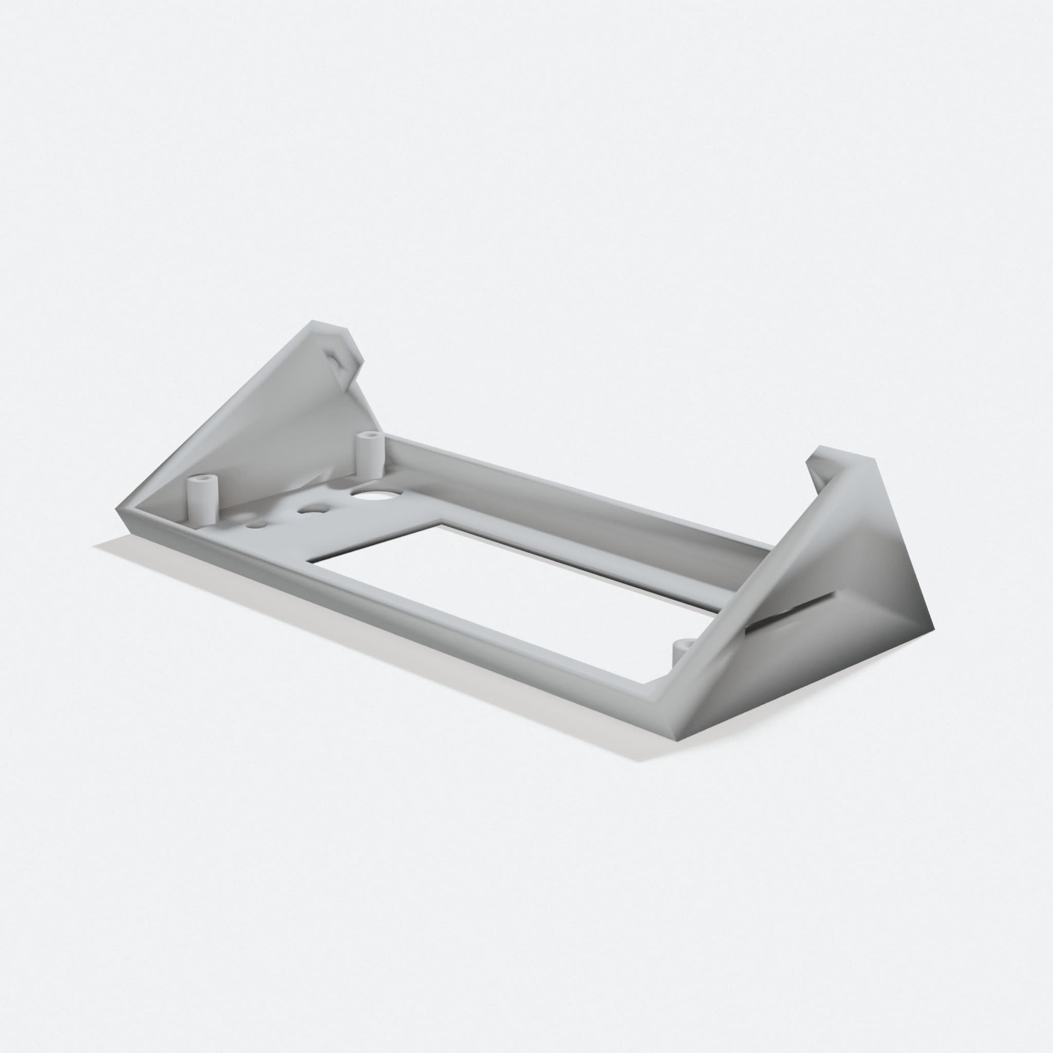 LCD Support for Kossel Mini 3D Printer, turn three quarter