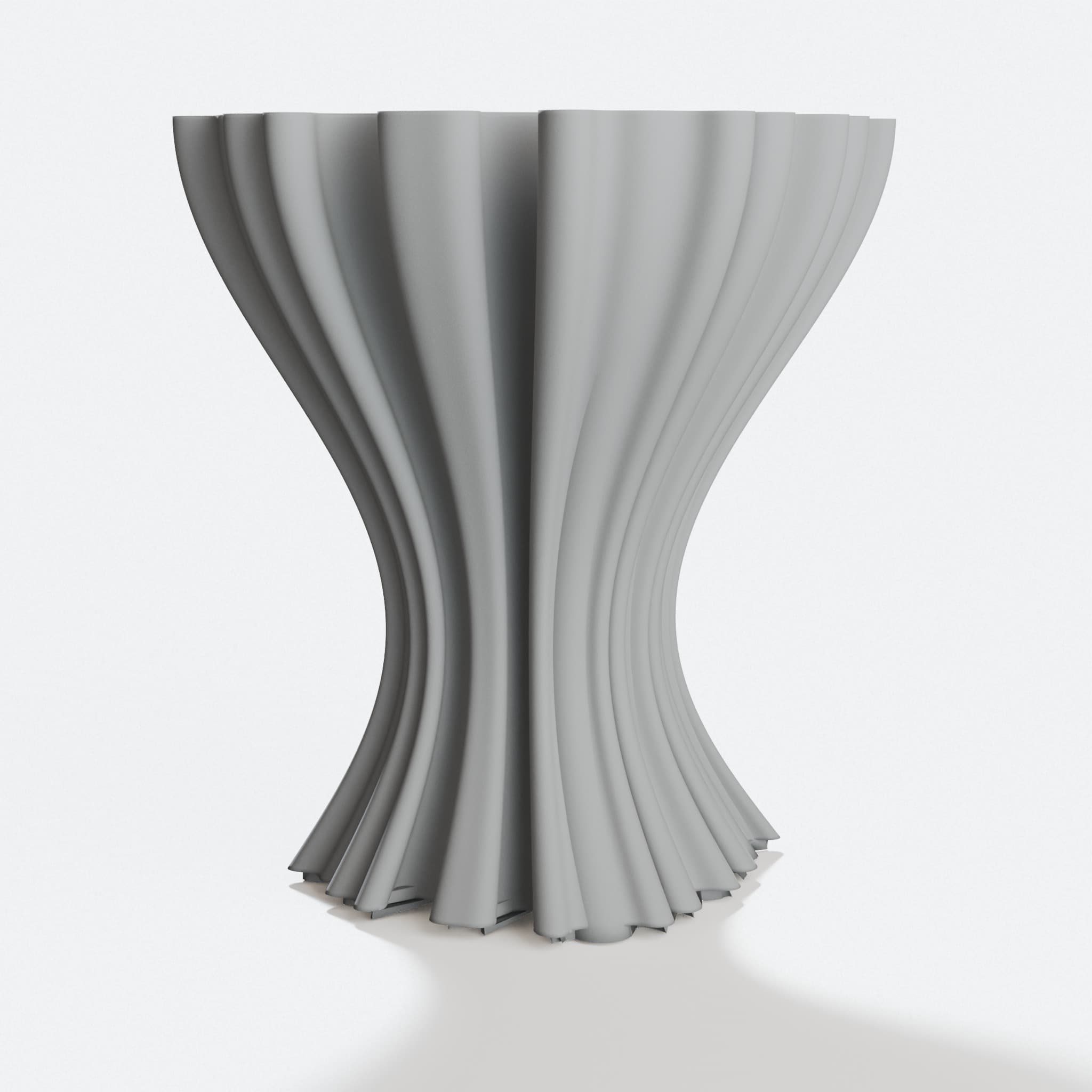 Wavy Vase - Generative 3D Printed Home Decor STL File, hero tilt