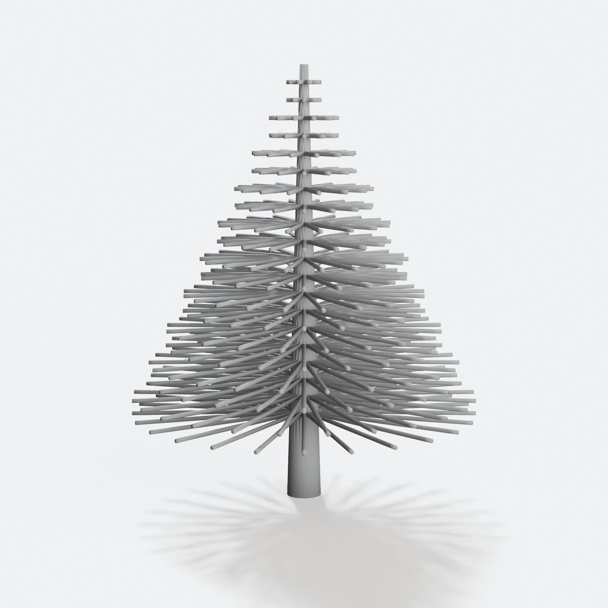 Christmas Tree Ornament - 3D Printed Pine Tree, hero tilt