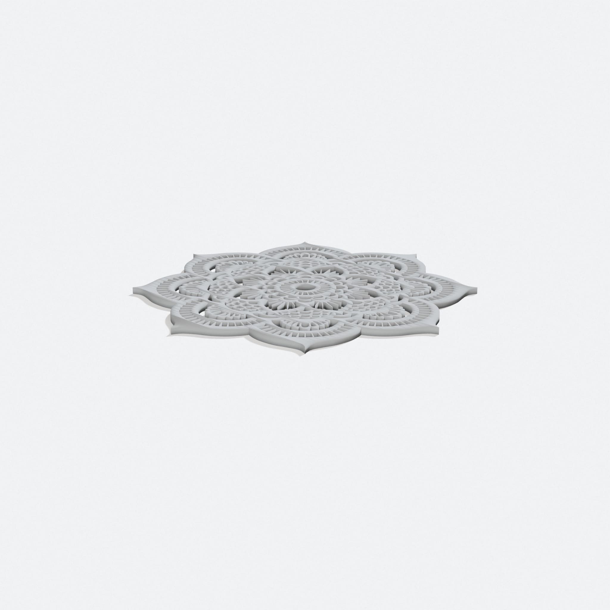 Mandala 7 Wall Decor, Round Mandala Wall Art Piece, turn three quarter
