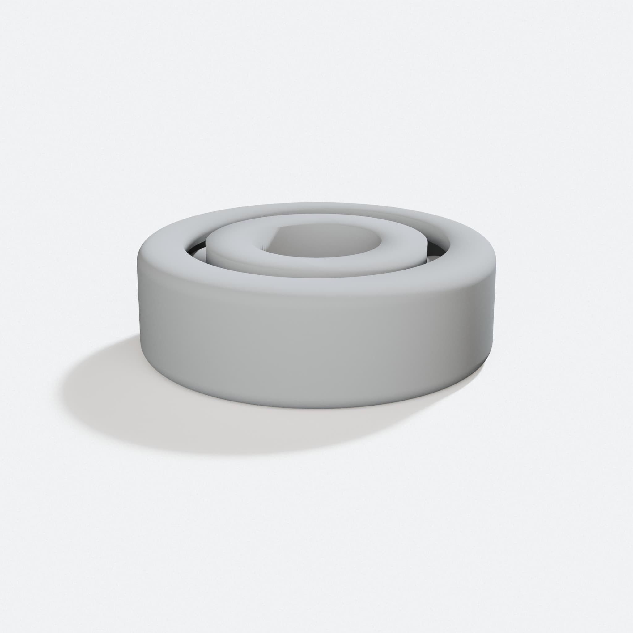 Compatible with Ring 608ZZ 3D Printed Bearing, turn three quarter
