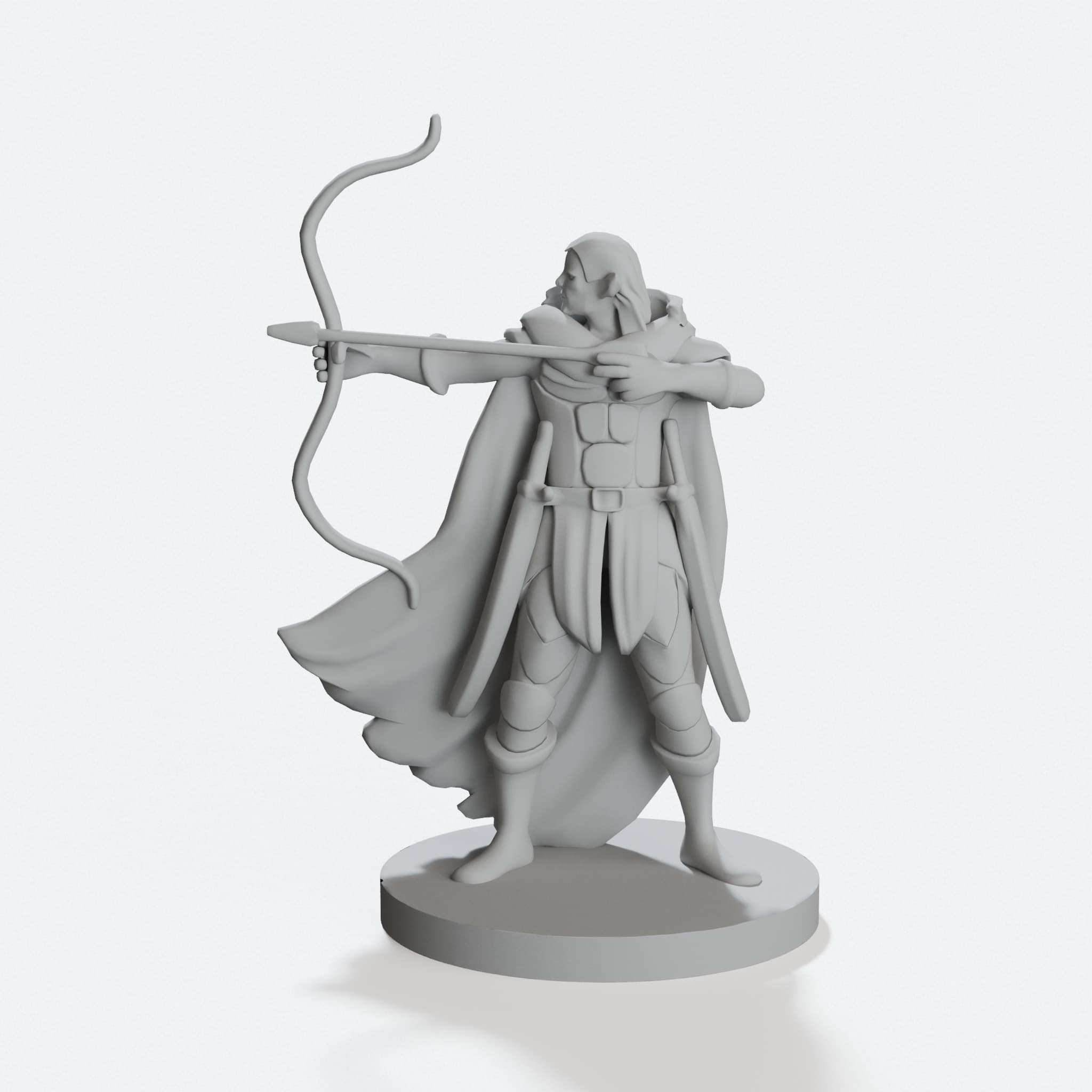Rogue and Ranger Collection 3D Printable Miniatures, hero tilt