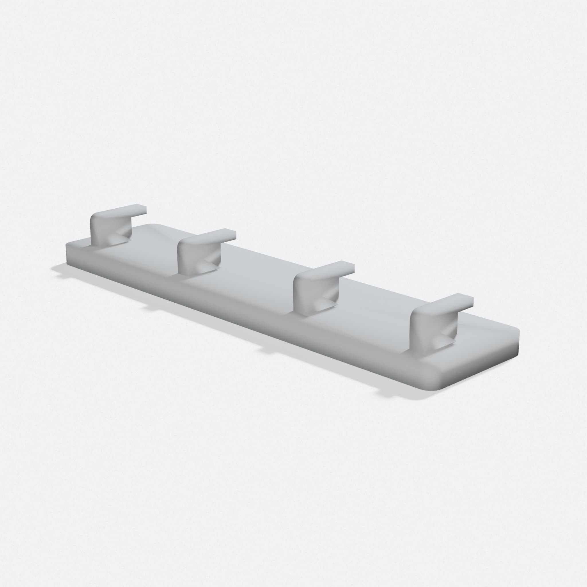 Gillette Razor Holder 3D Printed Bathroom Organizer, turn three quarter