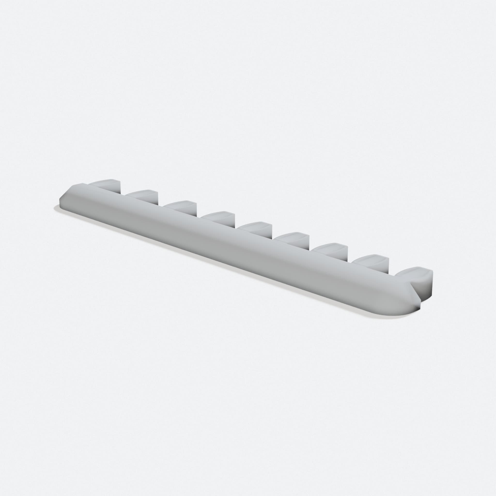 Socket Bar 1/4in Drive Organizer, turn three quarter