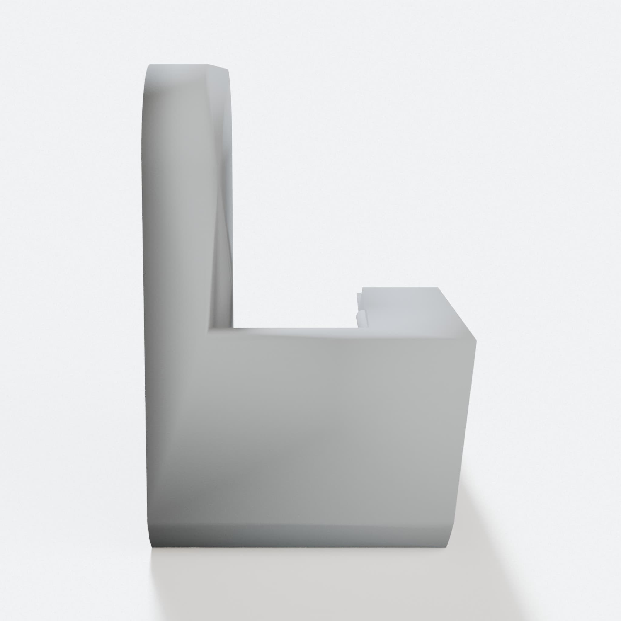 Slim Badge Holder - 3D Printed Office Accessory, hero tilt