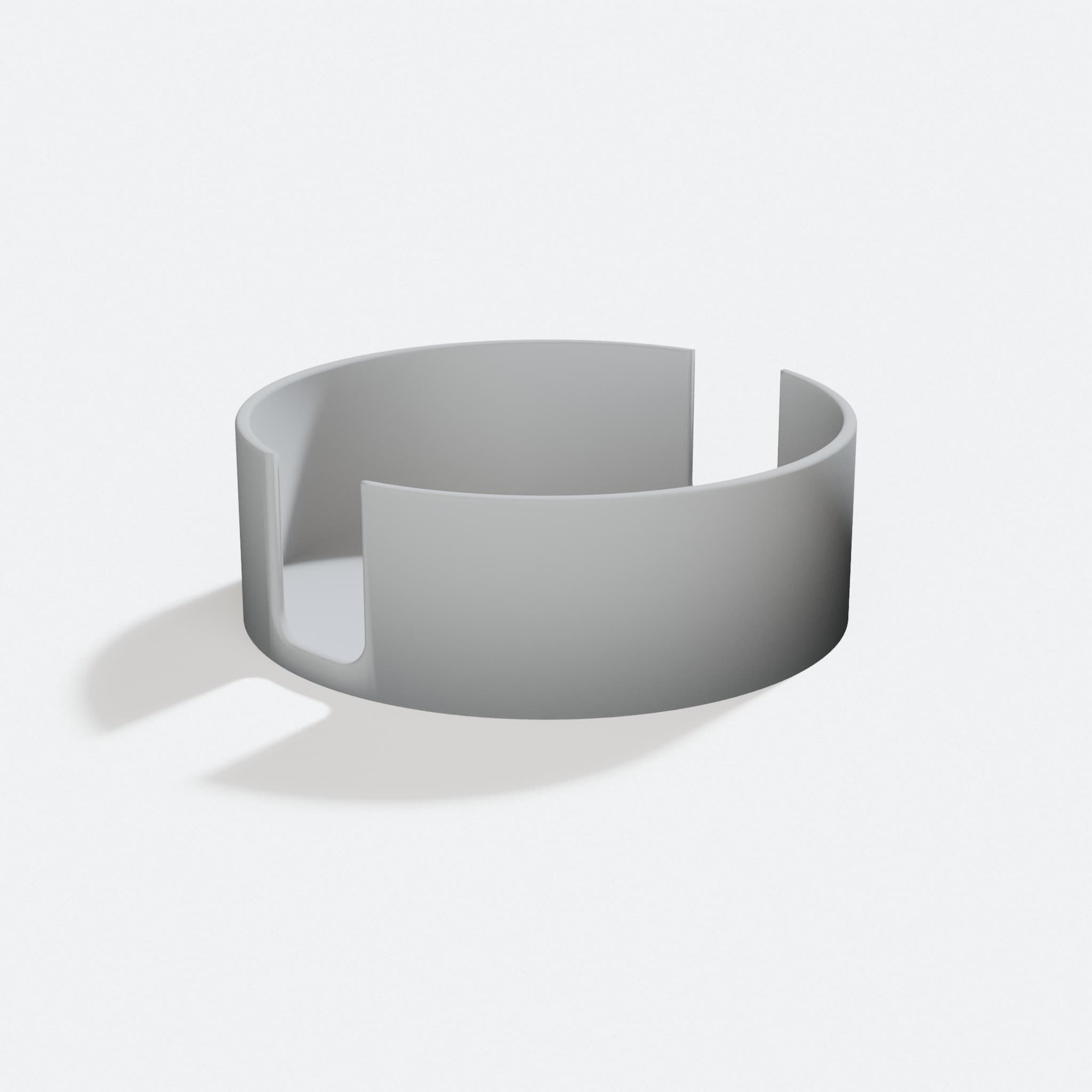 3D Printed Coaster Holder for 8 Coasters, turn three quarter