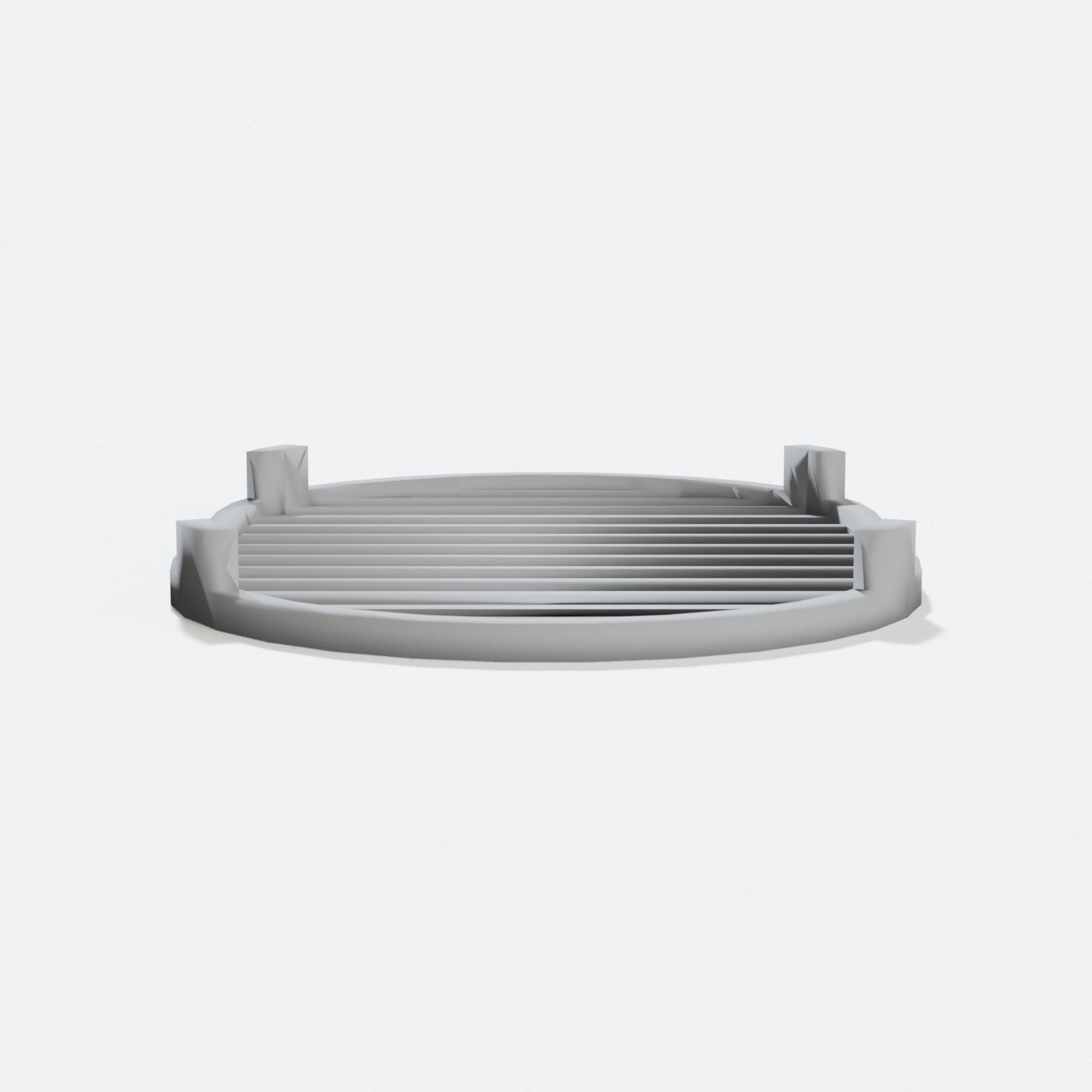 Customizable 3D Printed Soap Dish with Feet, hero tilt