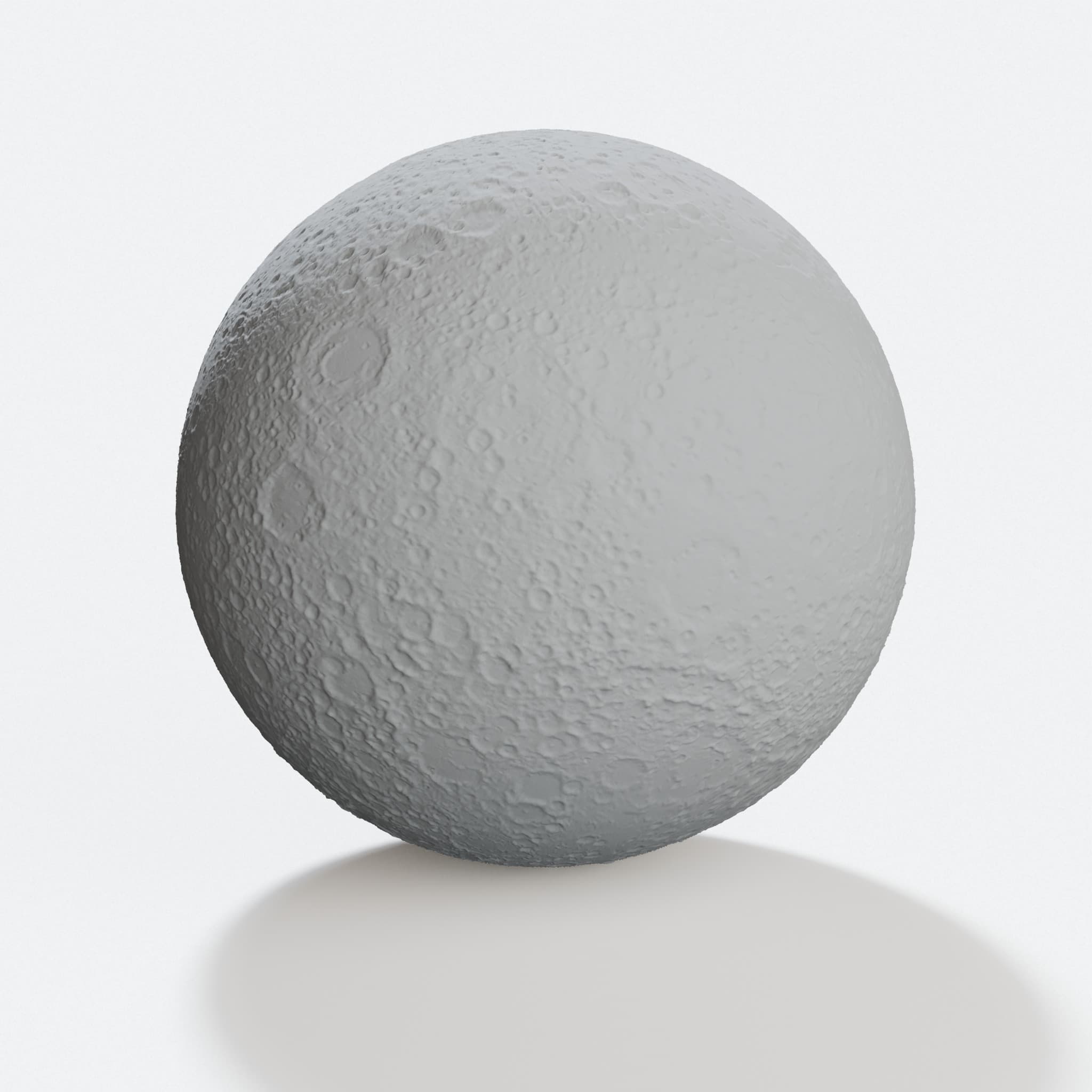 3D Printed Moon Home Decor with Realistic Texture, hero tilt