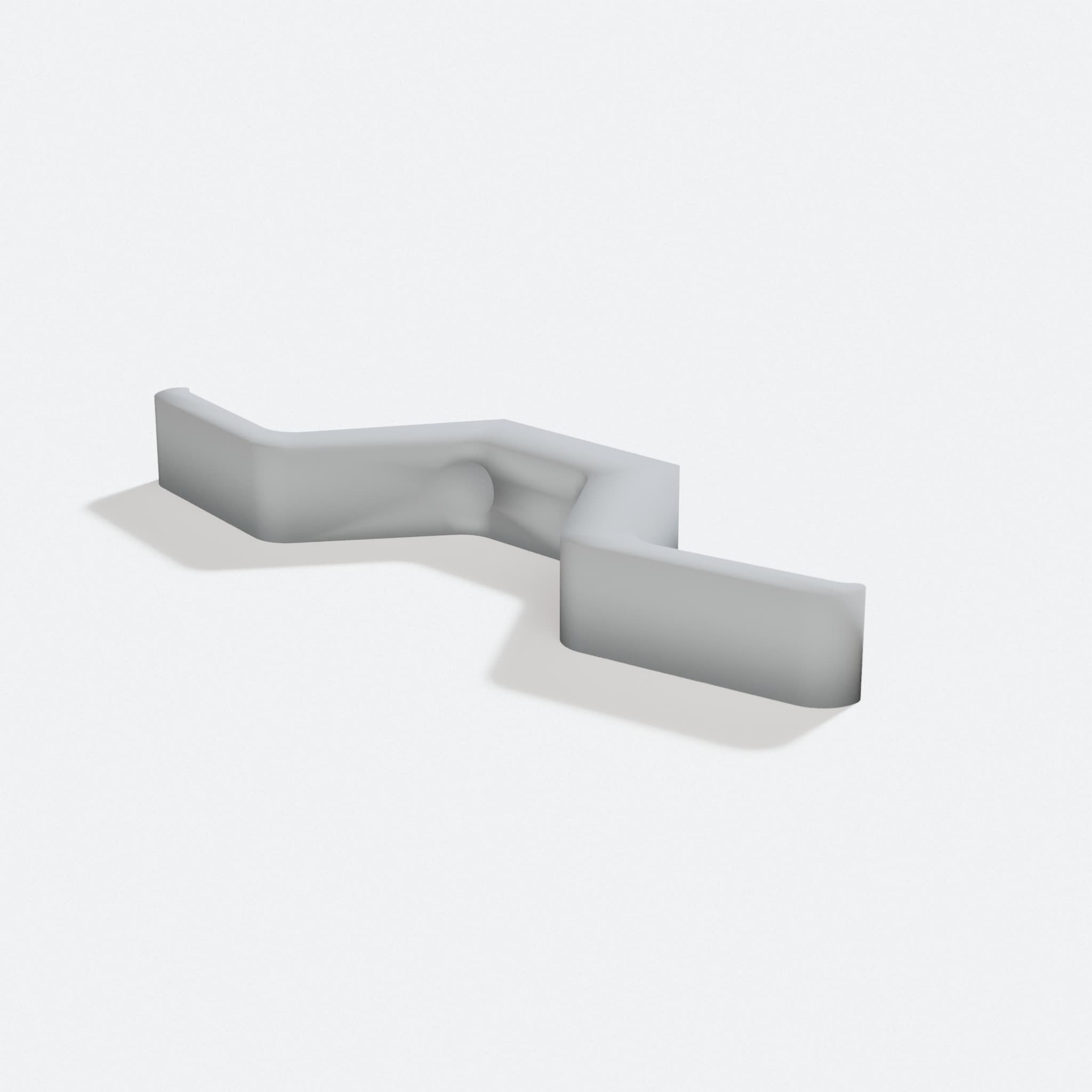 Double Hook for Cups and Mugs, 3D Printed Kitchen Organizer, turn three quarter