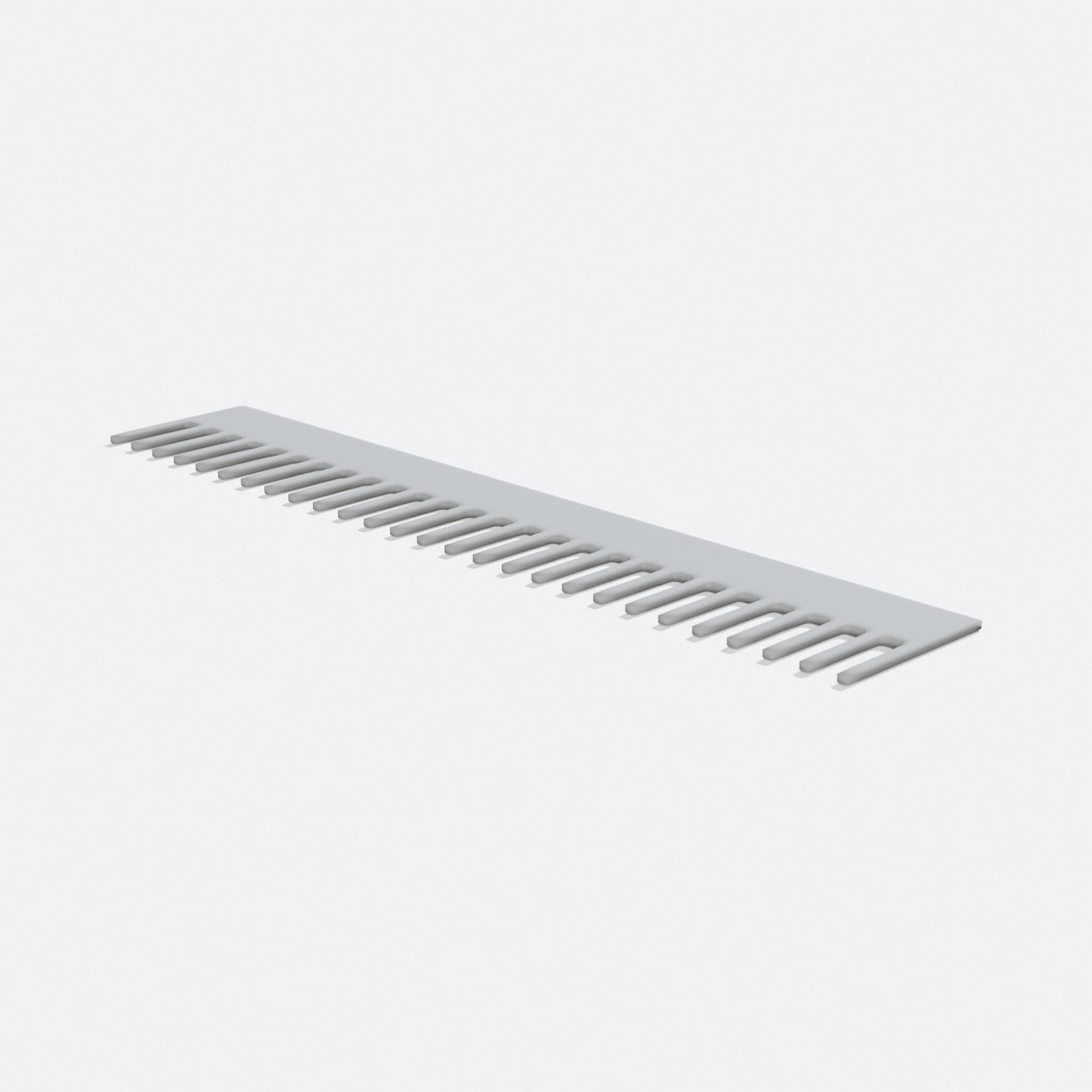 Basic Comb – 3D Printed Health & Grooming Essential, turn three quarter