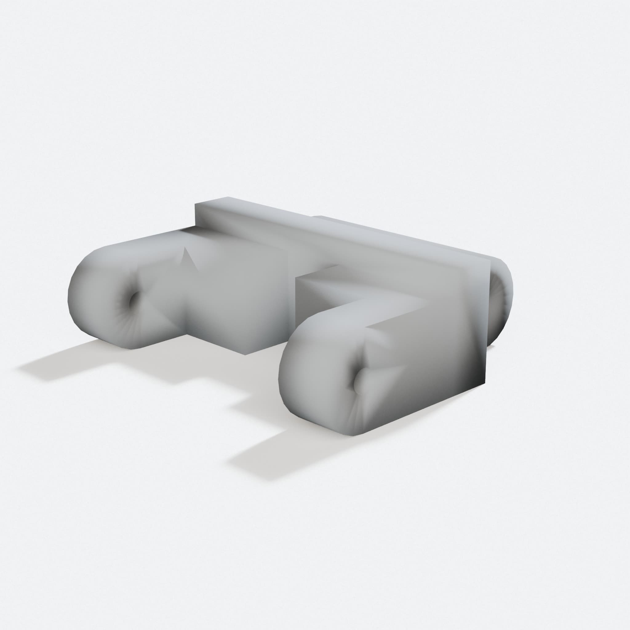 Caterpillar Track Link for Excavator Toy Models, turn three quarter