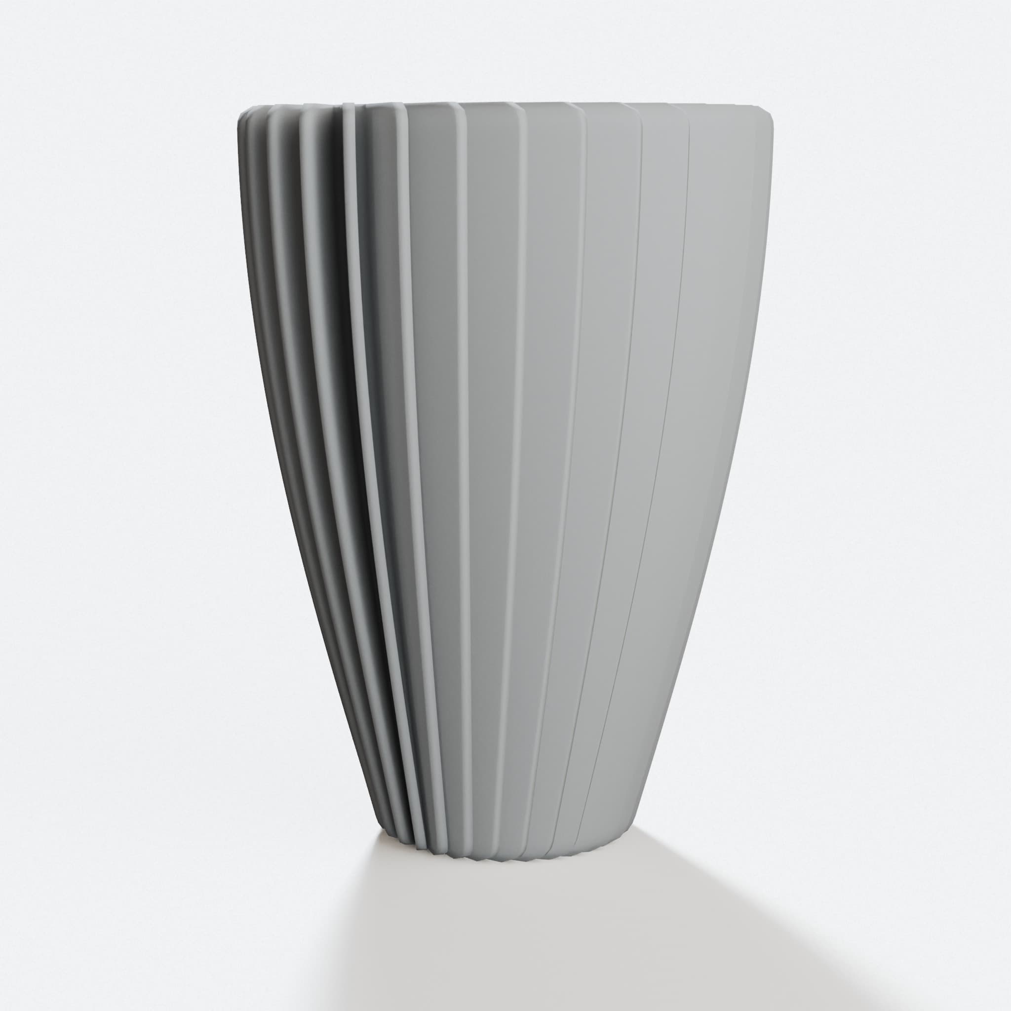 Folded Plastic Lamp Shade - 3D Printed Home Decor, hero tilt