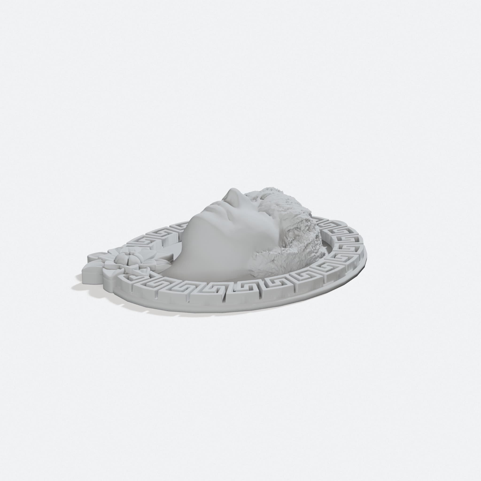 Pendant Elena 3D Printed Ornament Keychain, turn three quarter