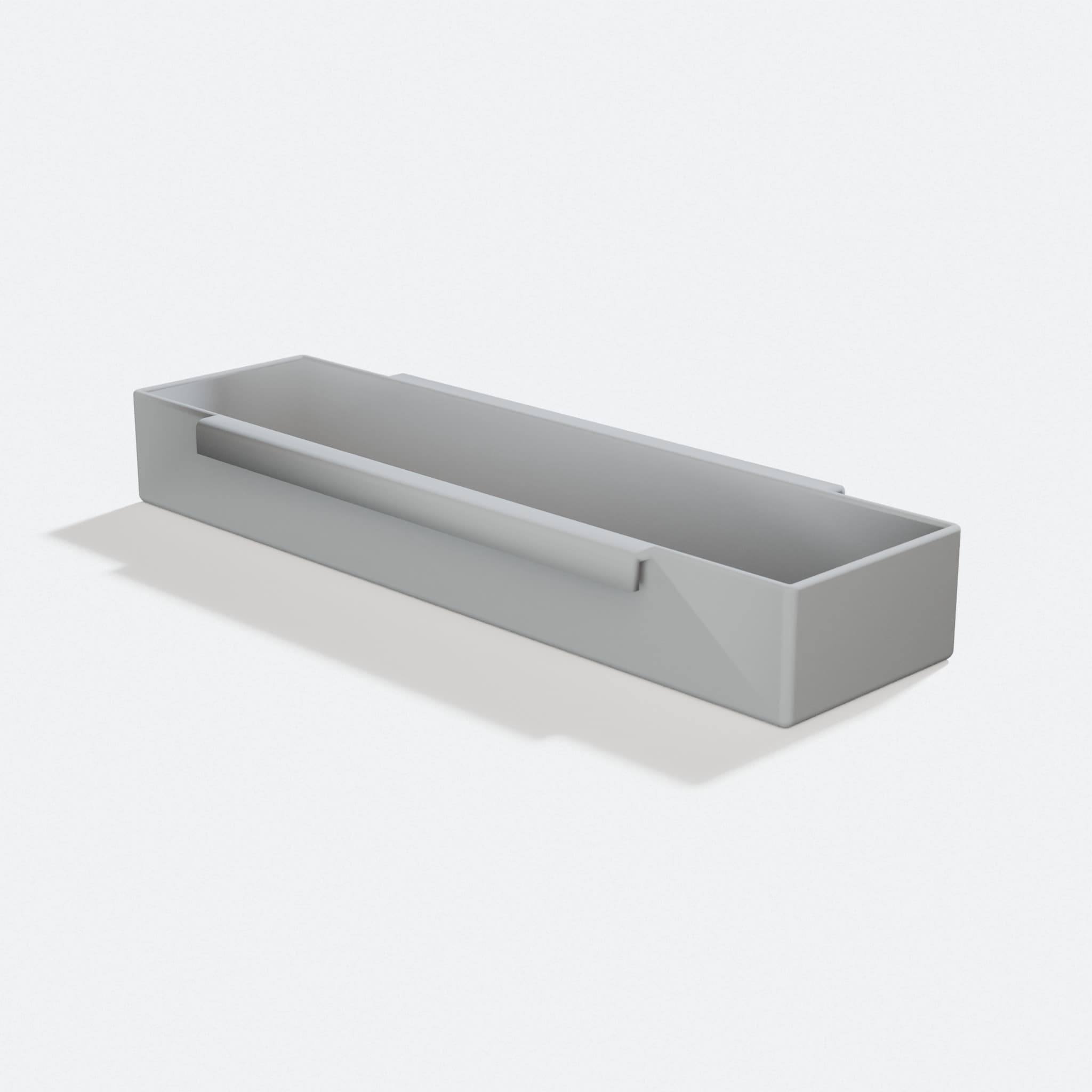 Box to Tray Organizer for Qbrick One Storage System, turn three quarter