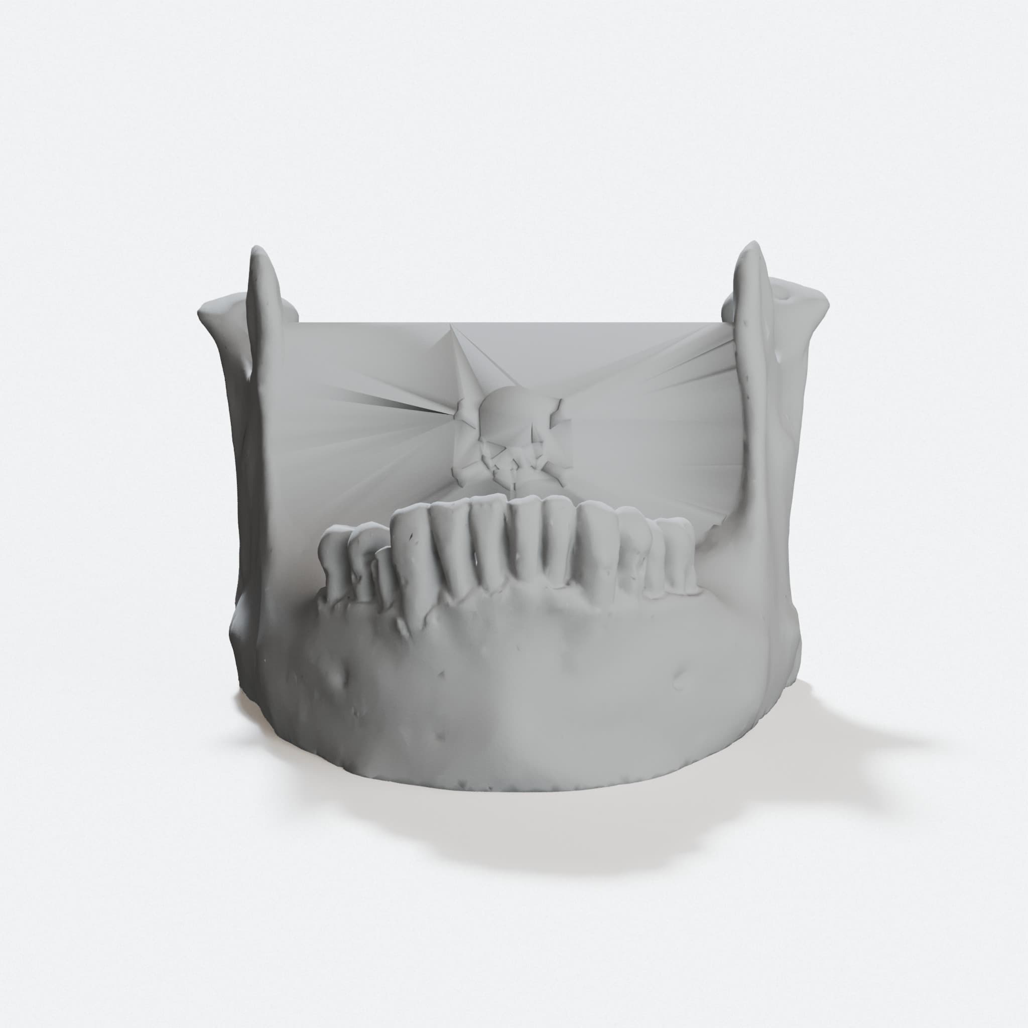 Skull Jaw Phone Stand & Business Card Holder, hero tilt