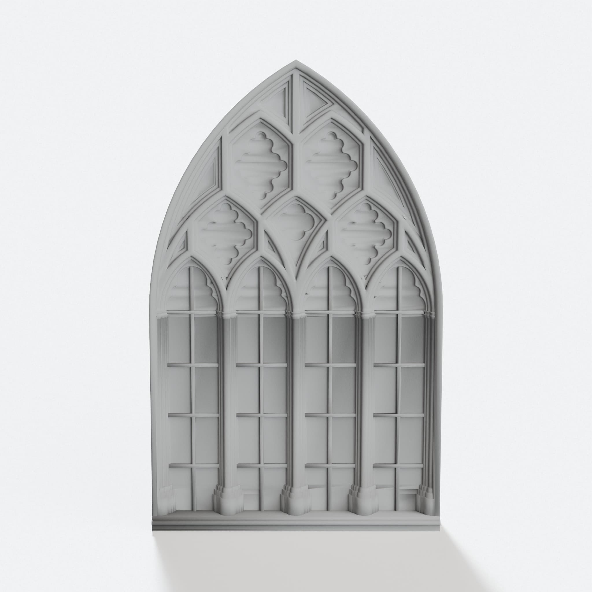 Gothic Window 3D Printed Home Decor, hero tilt