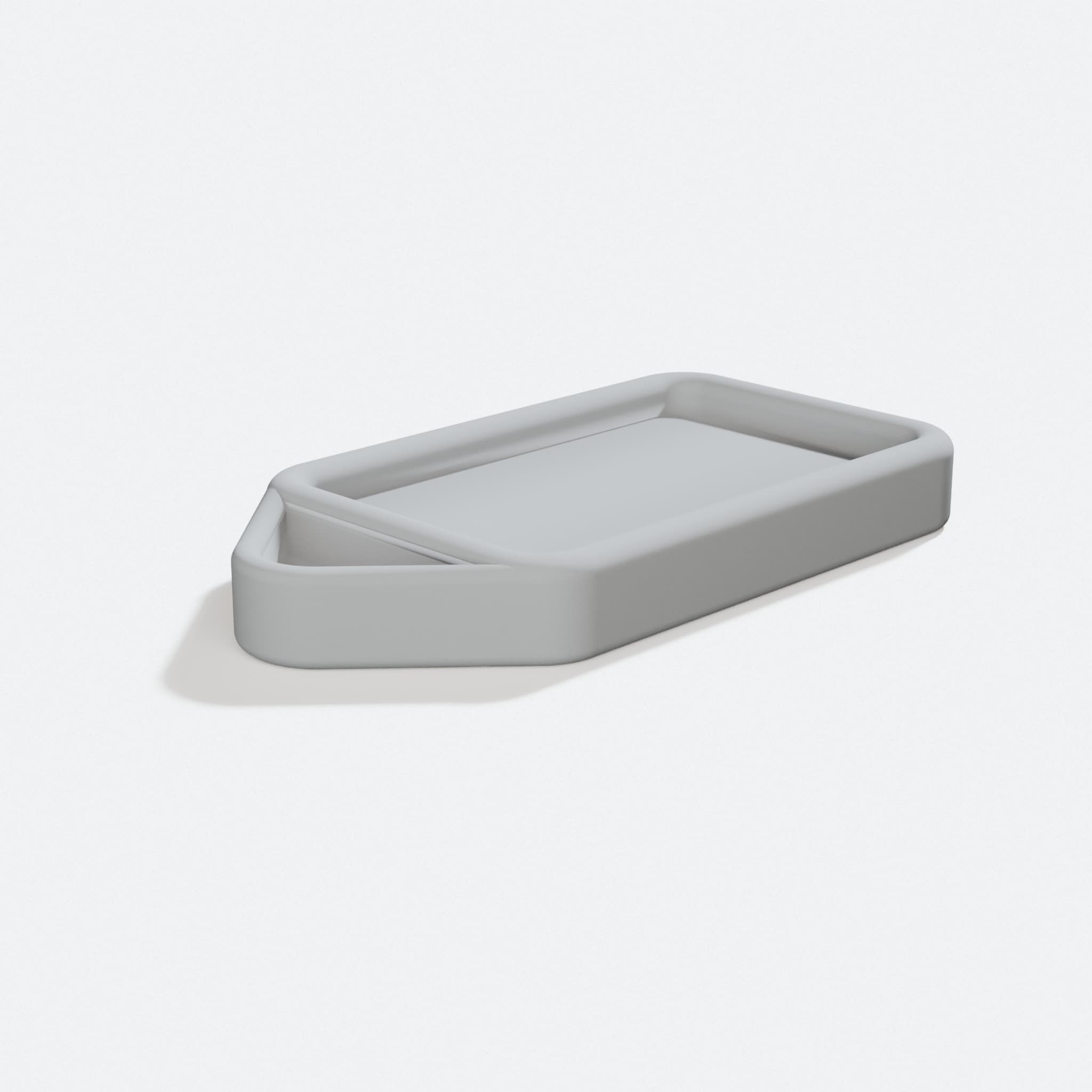 Simple 3D-Printed Keyring Organizer, turn three quarter