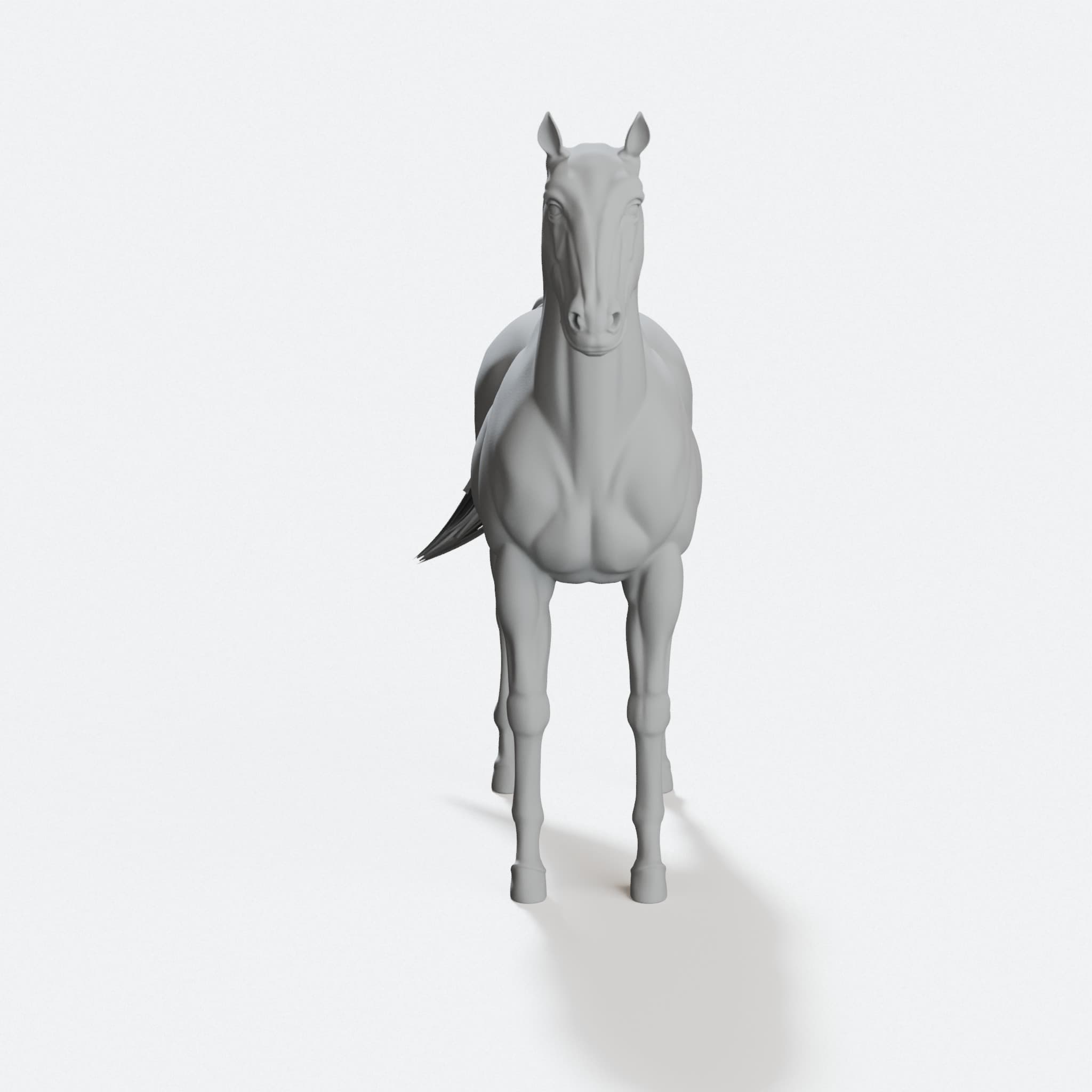 3D Printed Horse Sculpture - Home Decor Figurine, hero tilt