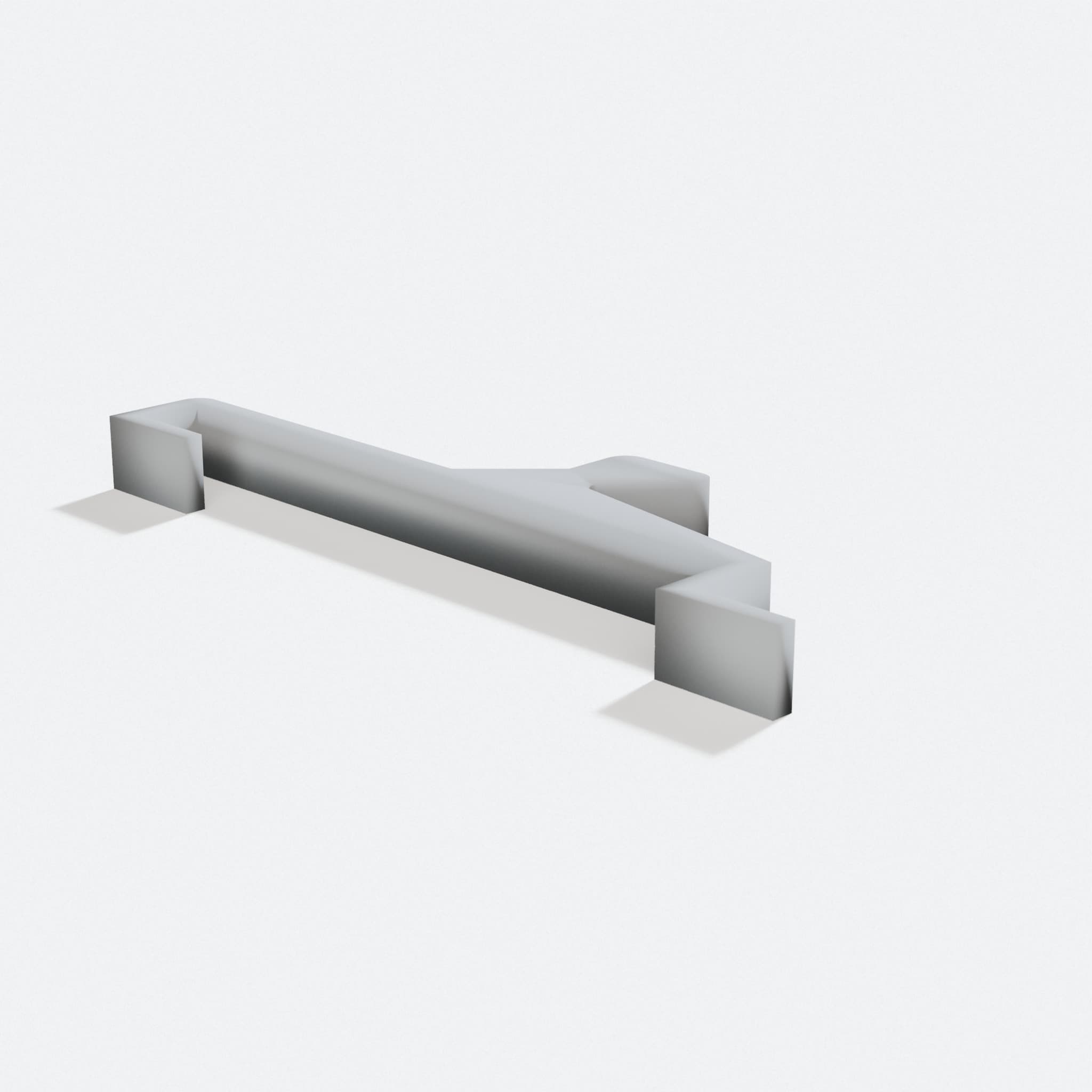 3D Printed Slat Wall Coat Hook for Home Decor, turn three quarter