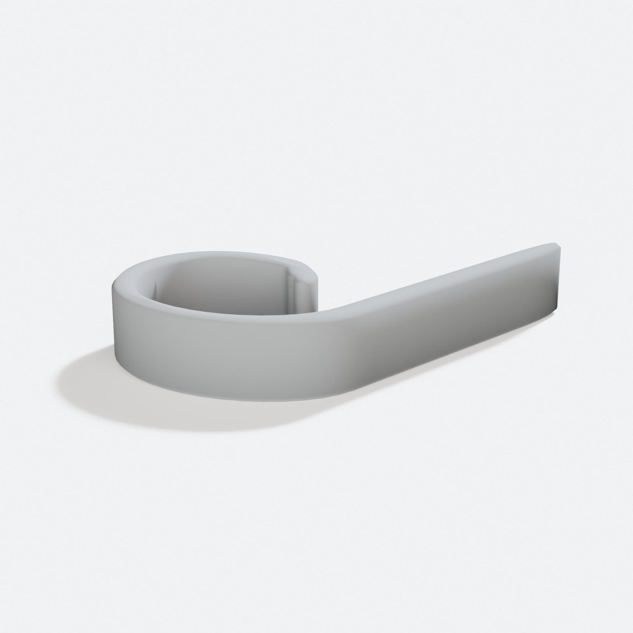 3D Printed Cable Hooks: Desk Organizers for Wire Management, turn three quarter