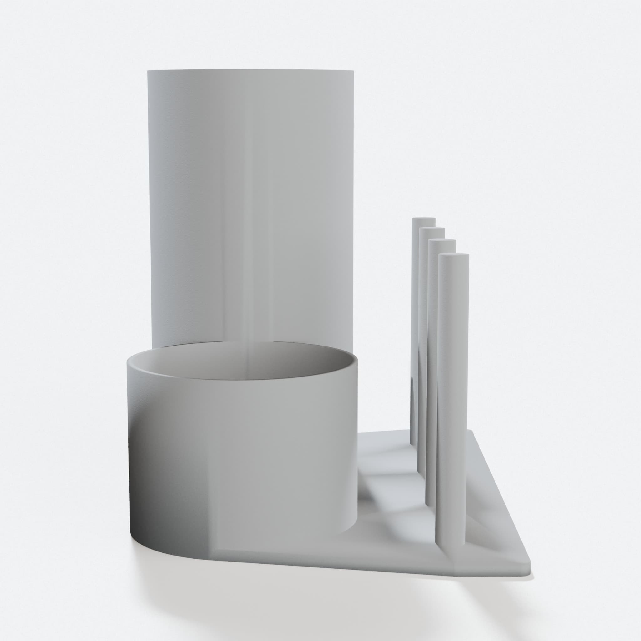 Small 3D Printed Sewing Tool Organizer, hero tilt