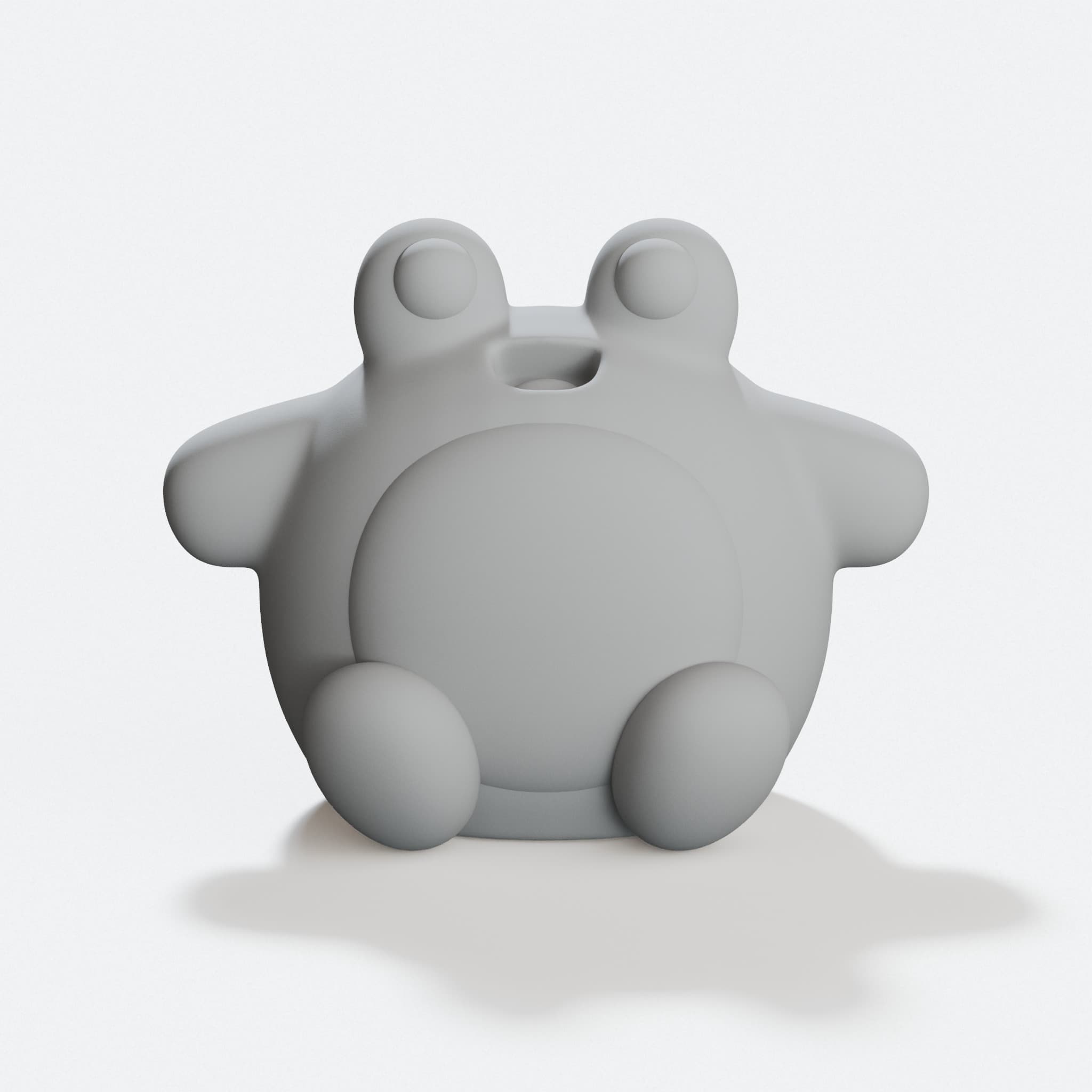 Frog 3D Printed Toy, hero tilt